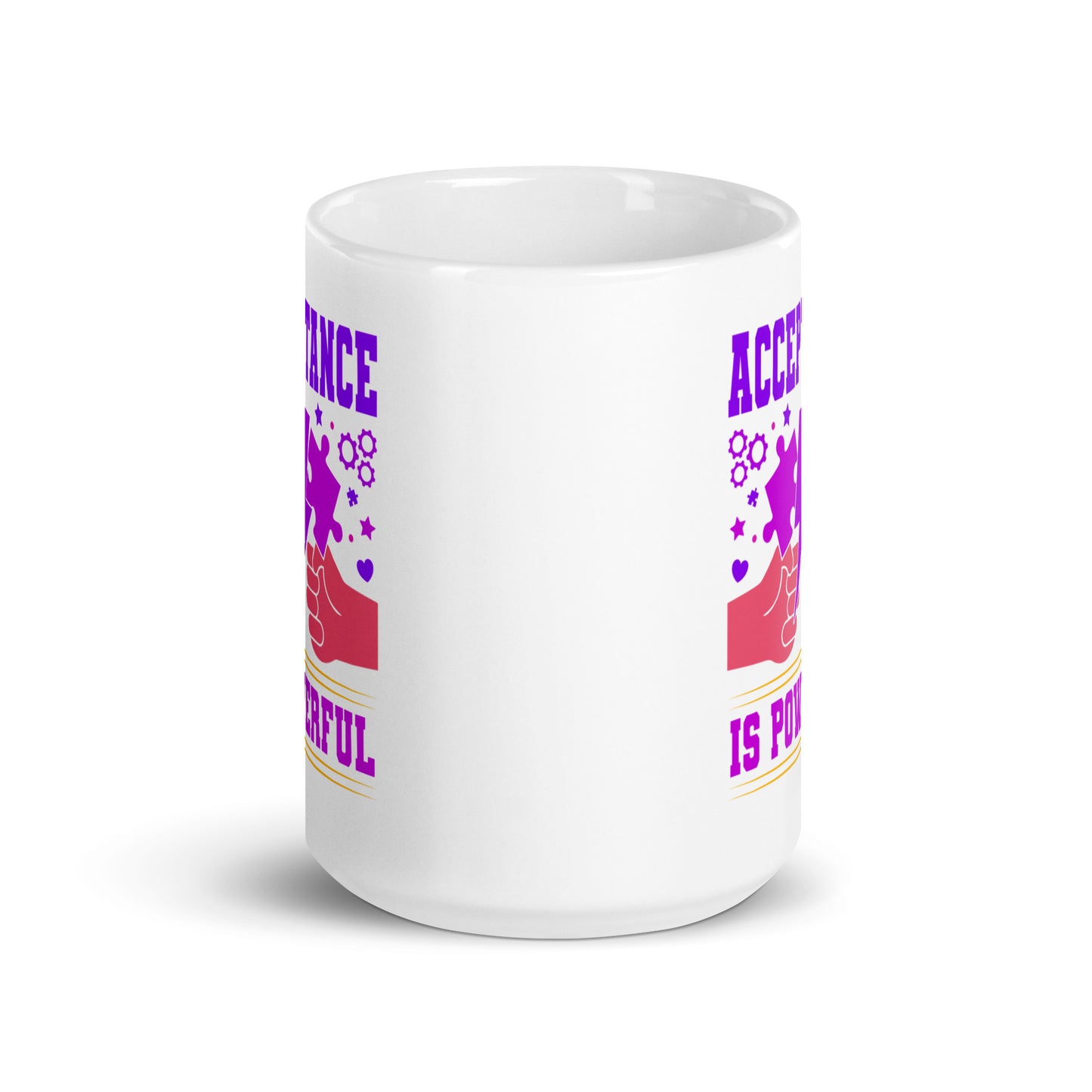 Autism Acceptance is Power Ceramic Coffee Mug
