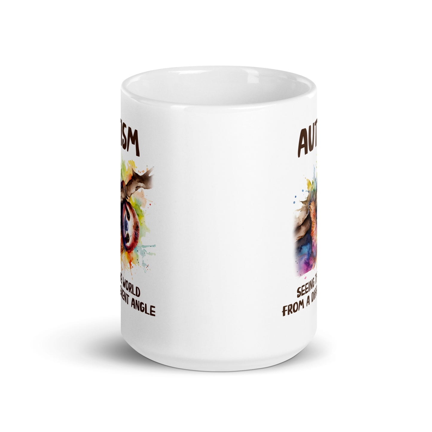Seeing the World From a Different Angle Sloth Ceramic Coffee Mug