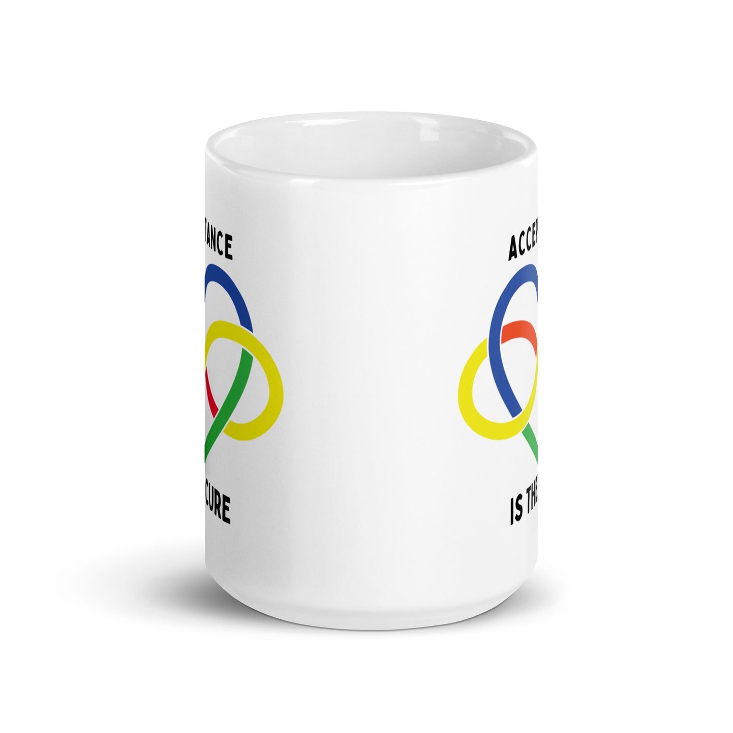 Autism Acceptance is the Cure Ceramic Coffee Mug