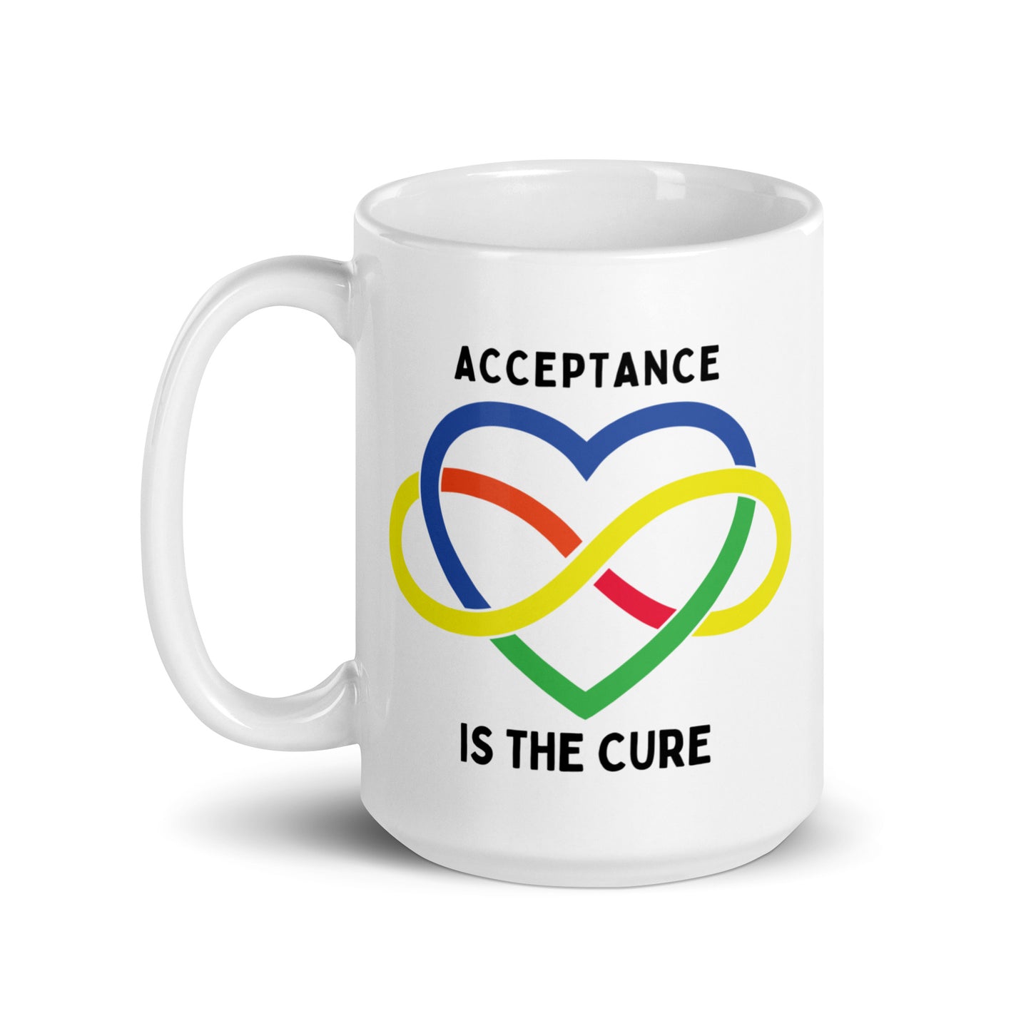 Autism Acceptance is the Cure Ceramic Coffee Mug