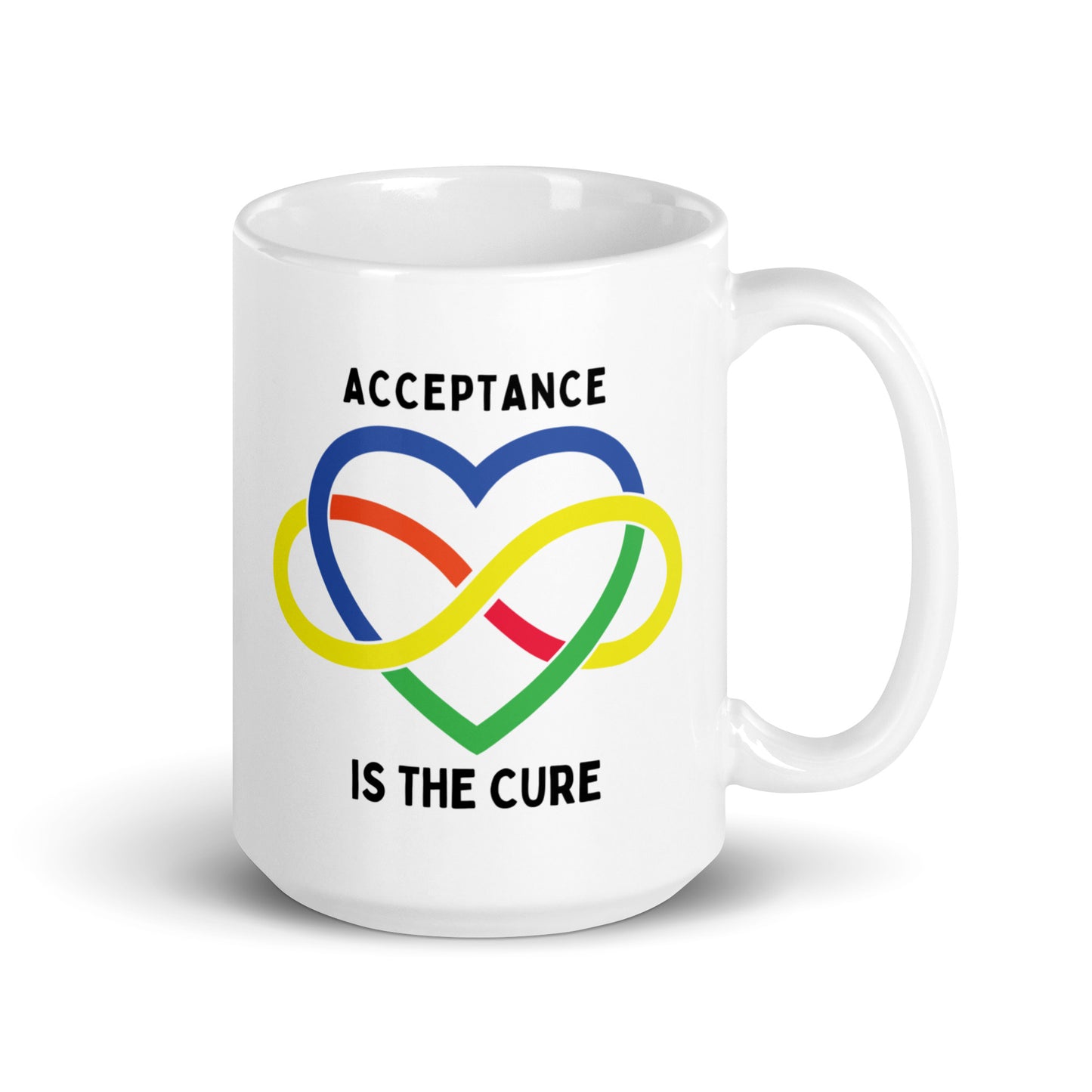Autism Acceptance is the Cure Ceramic Coffee Mug