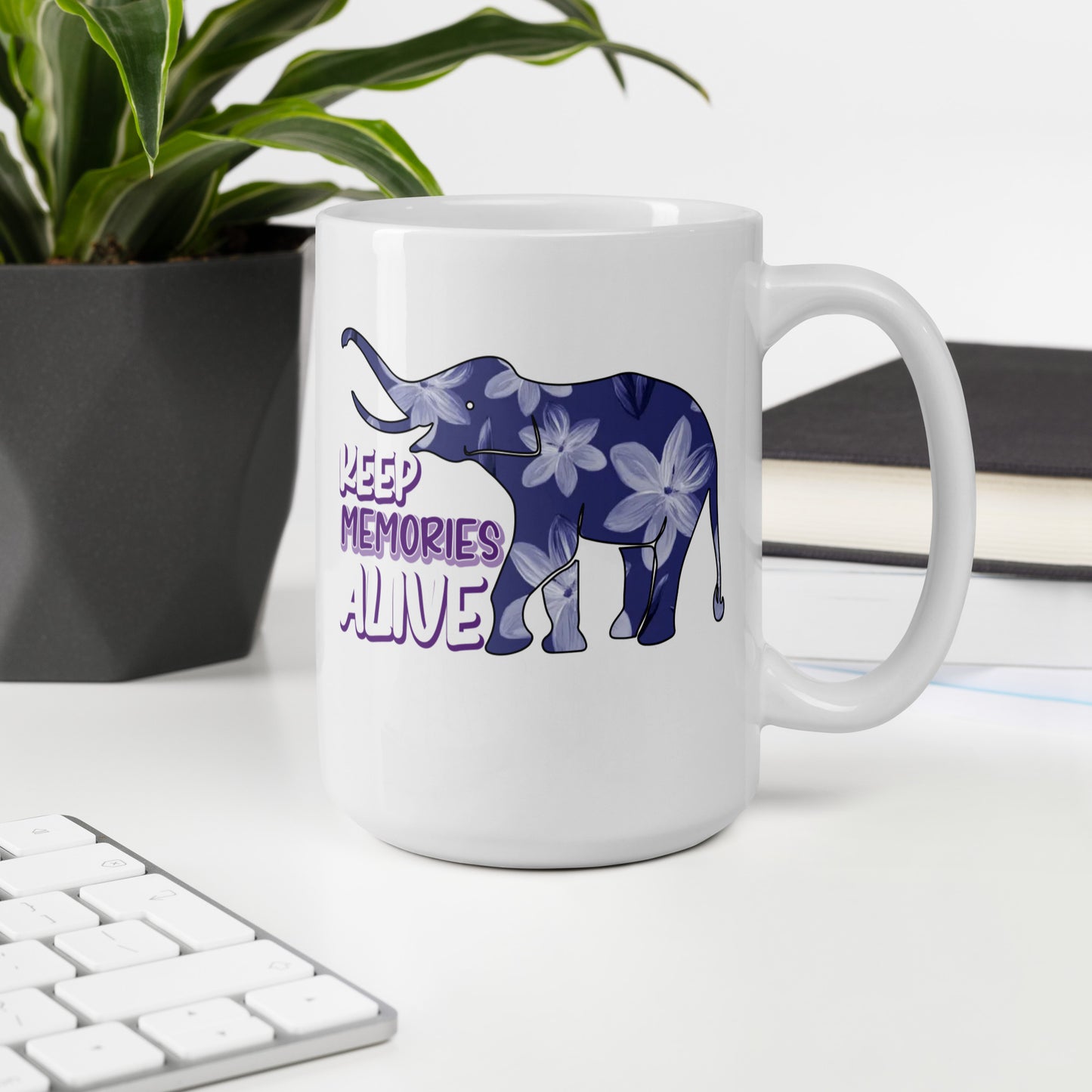 Keep Memories Alive Alzheimer's Awareness Ceramic Coffee Mug