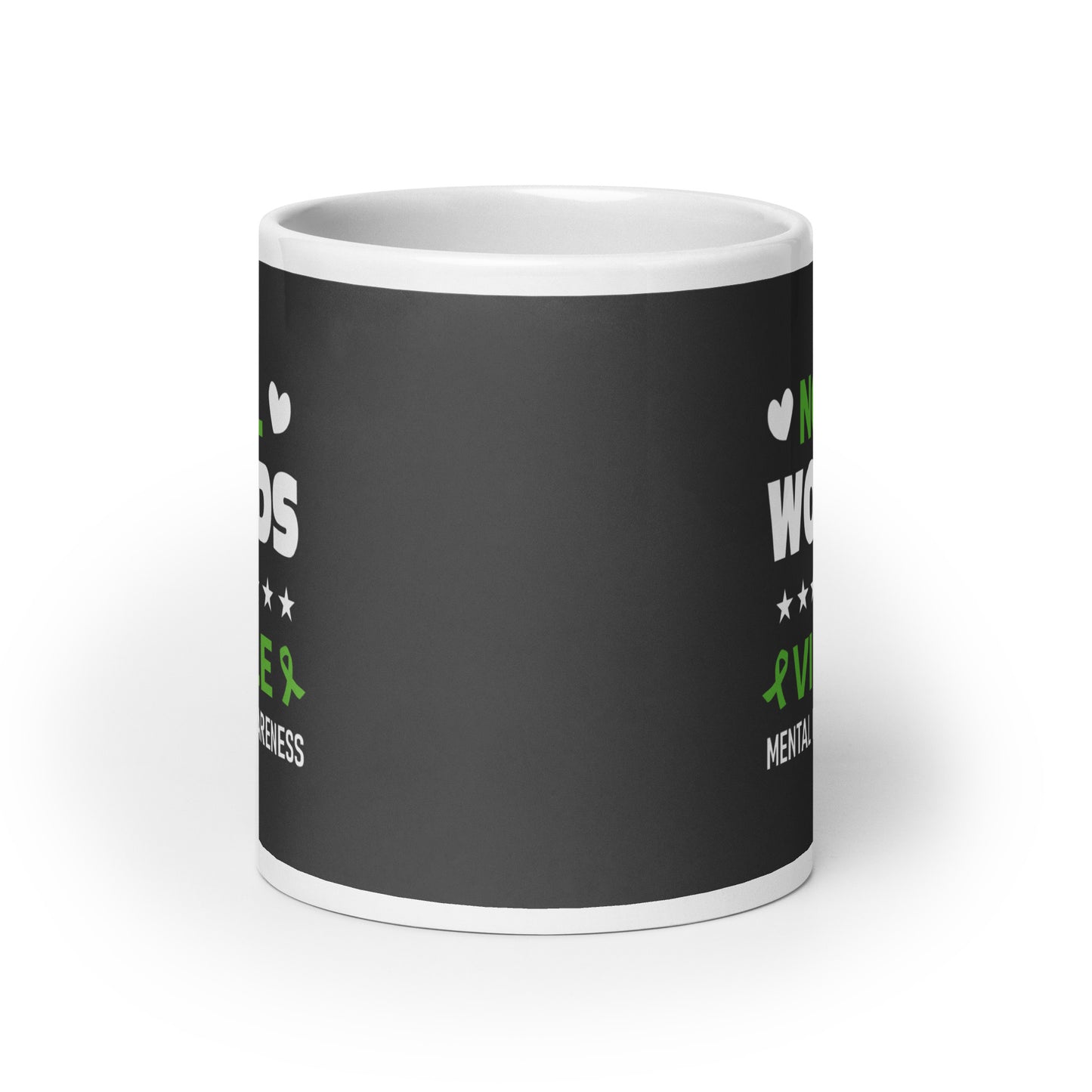 Not All Wounds Are Visible Metal Health Awareness White Ceramic Coffee Mug