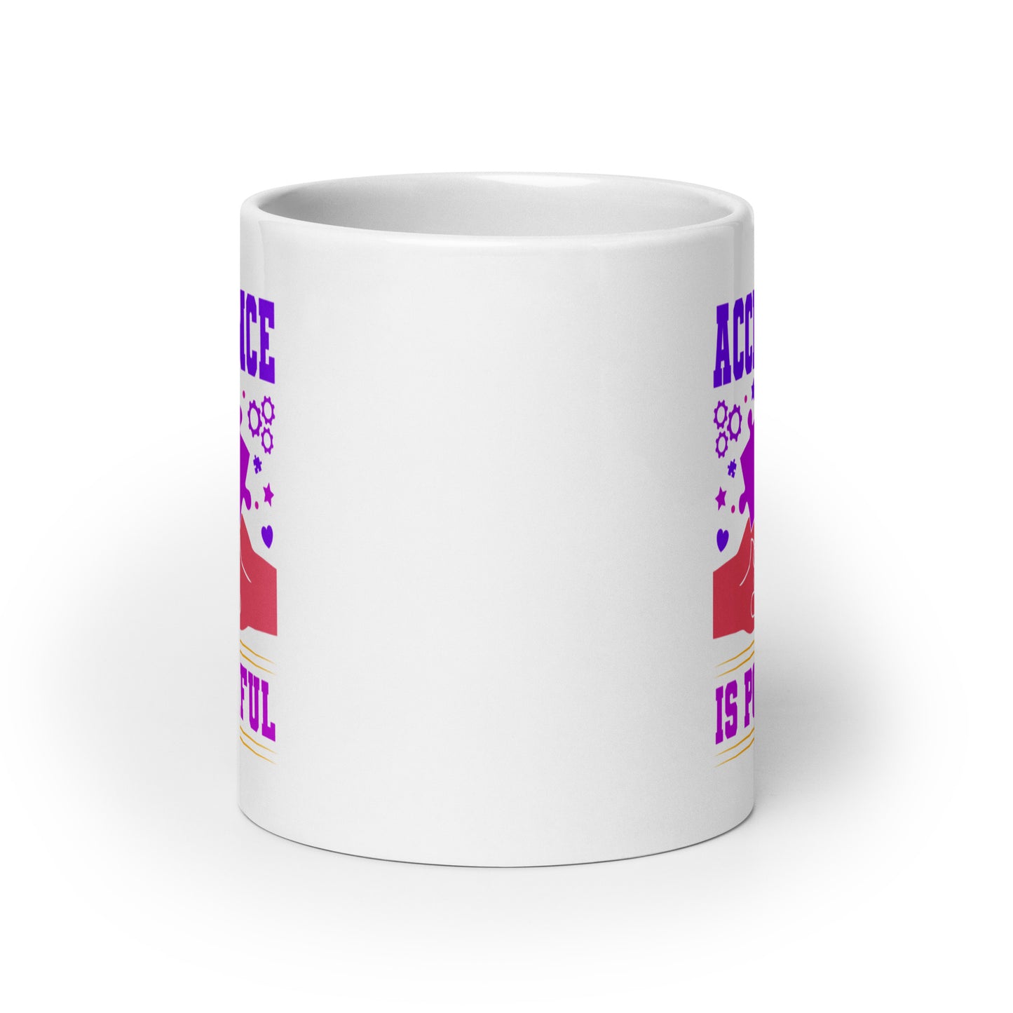 Autism Acceptance is Power Ceramic Coffee Mug