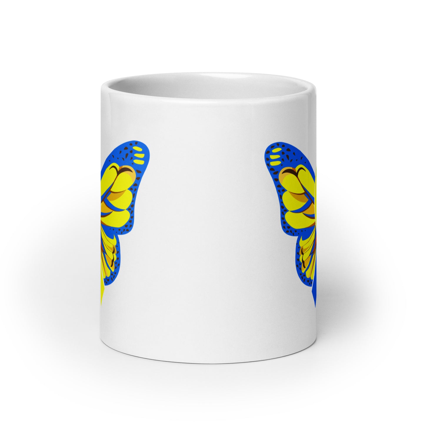 Down Syndrome Awareness Butterfly Ceramic Coffee Mug