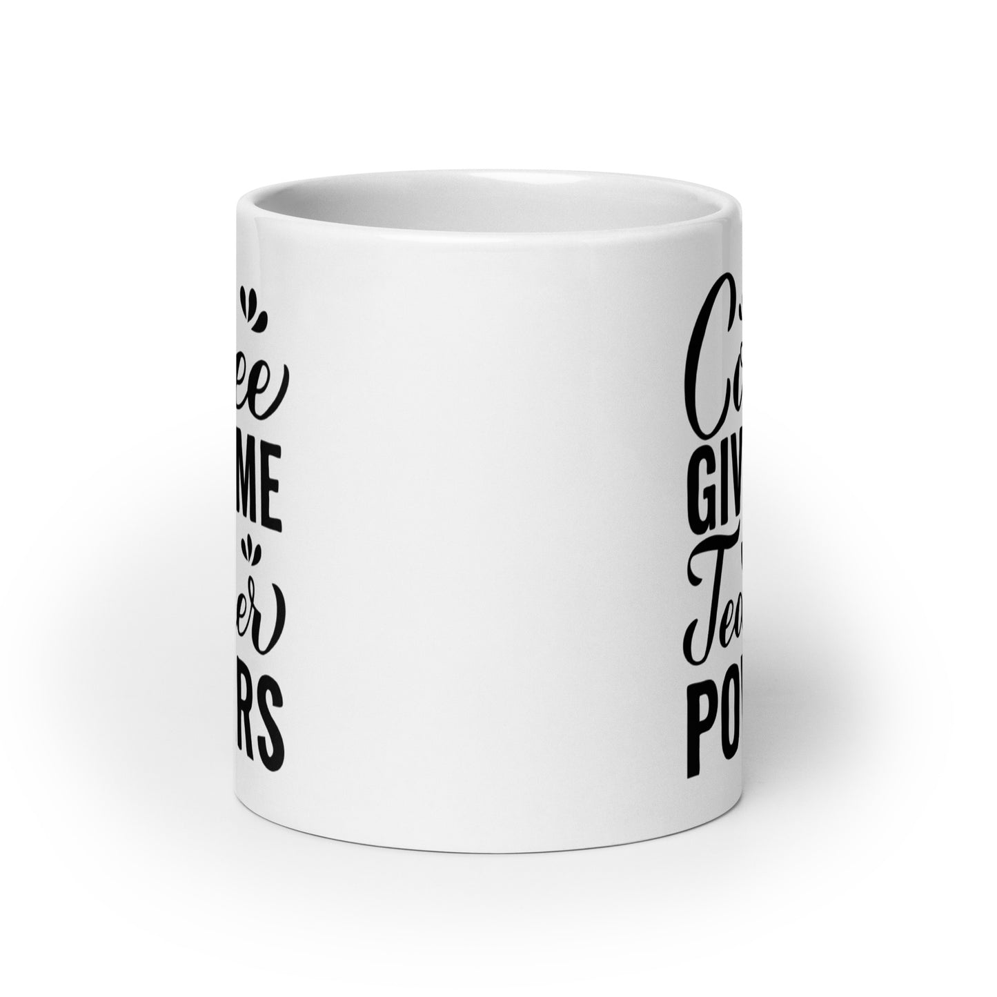 Coffee Gives Me Teacher Powers Ceramic Coffee Mug