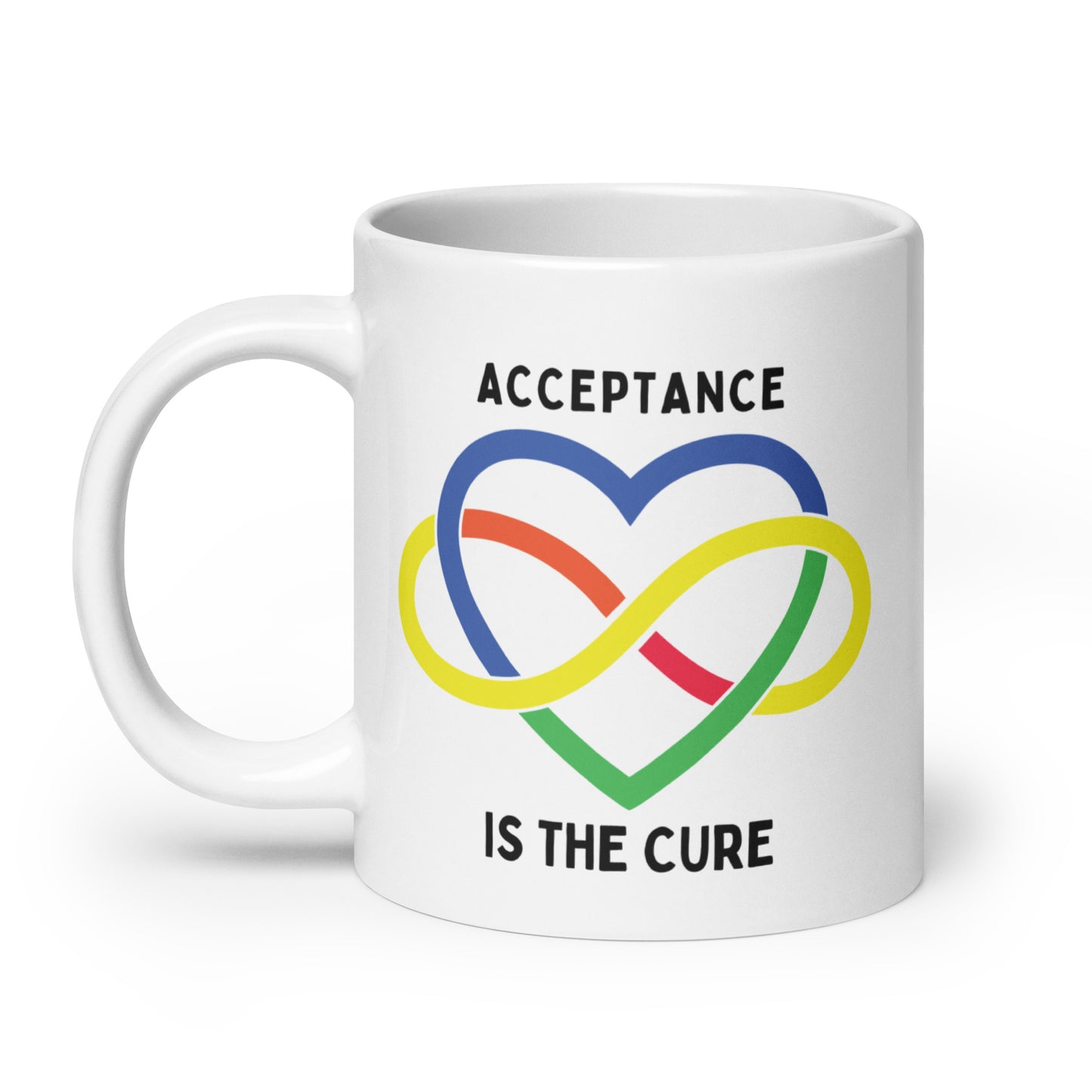 Autism Acceptance is the Cure Ceramic Coffee Mug