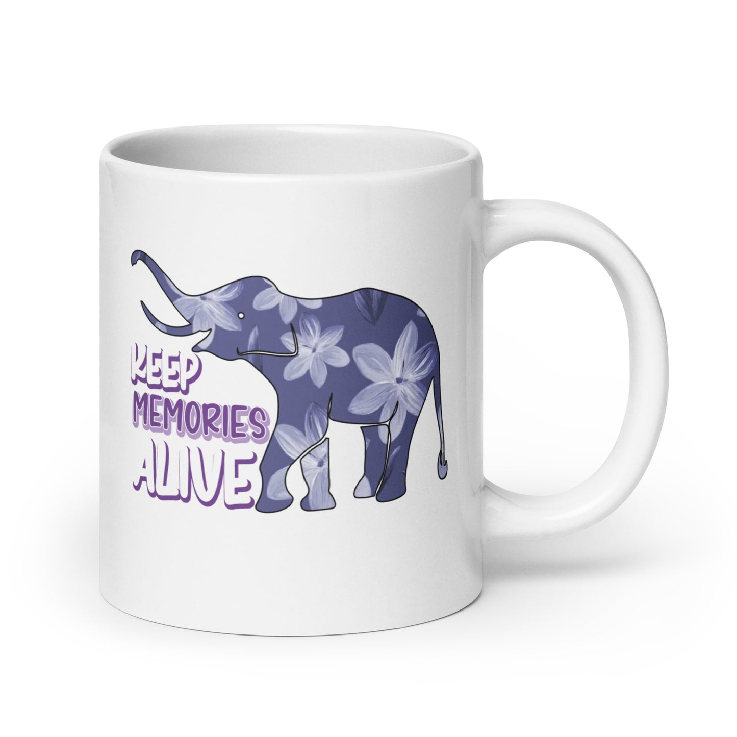 Keep Memories Alive Alzheimer's Awareness Ceramic Coffee Mug