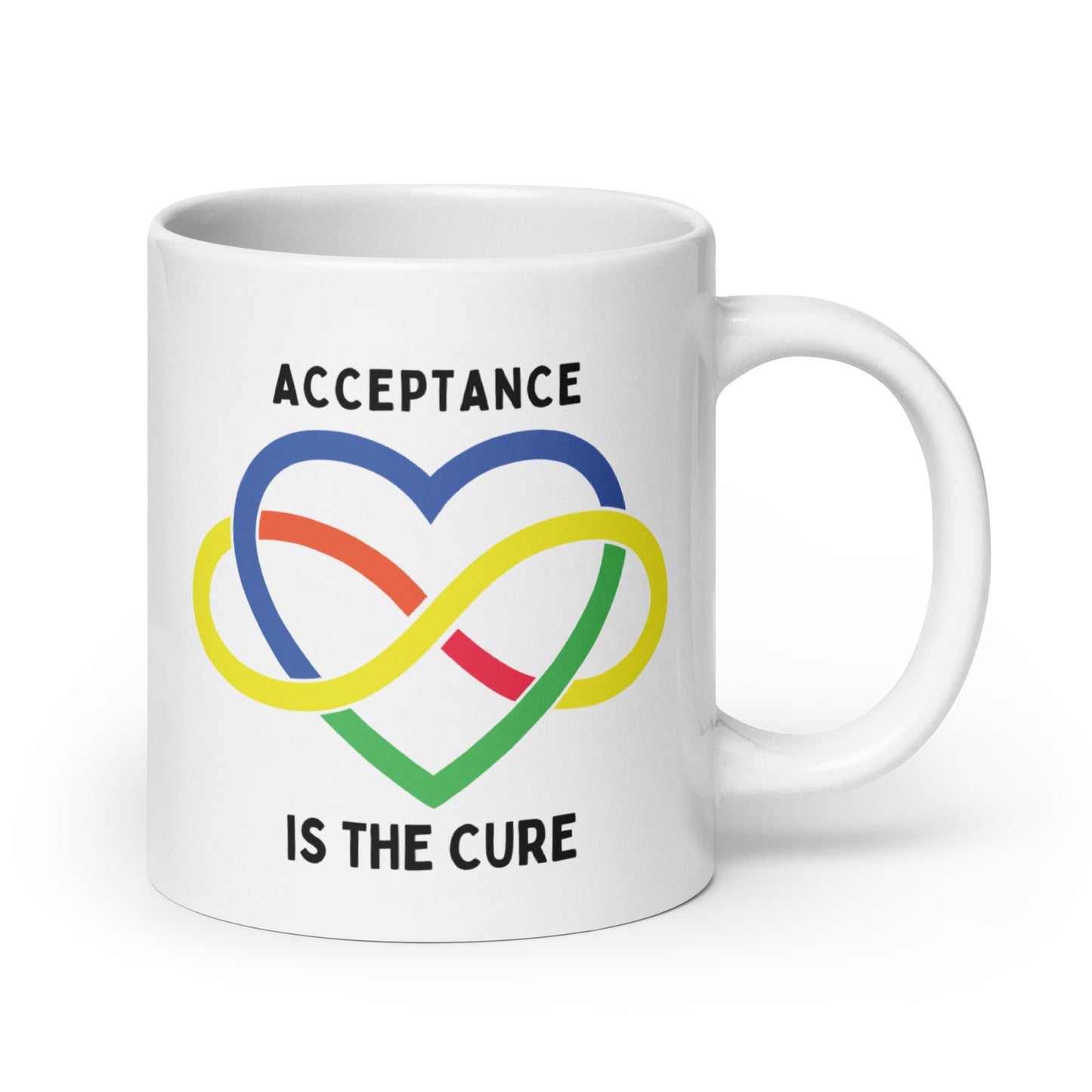 Autism Acceptance is the Cure Ceramic Coffee Mug