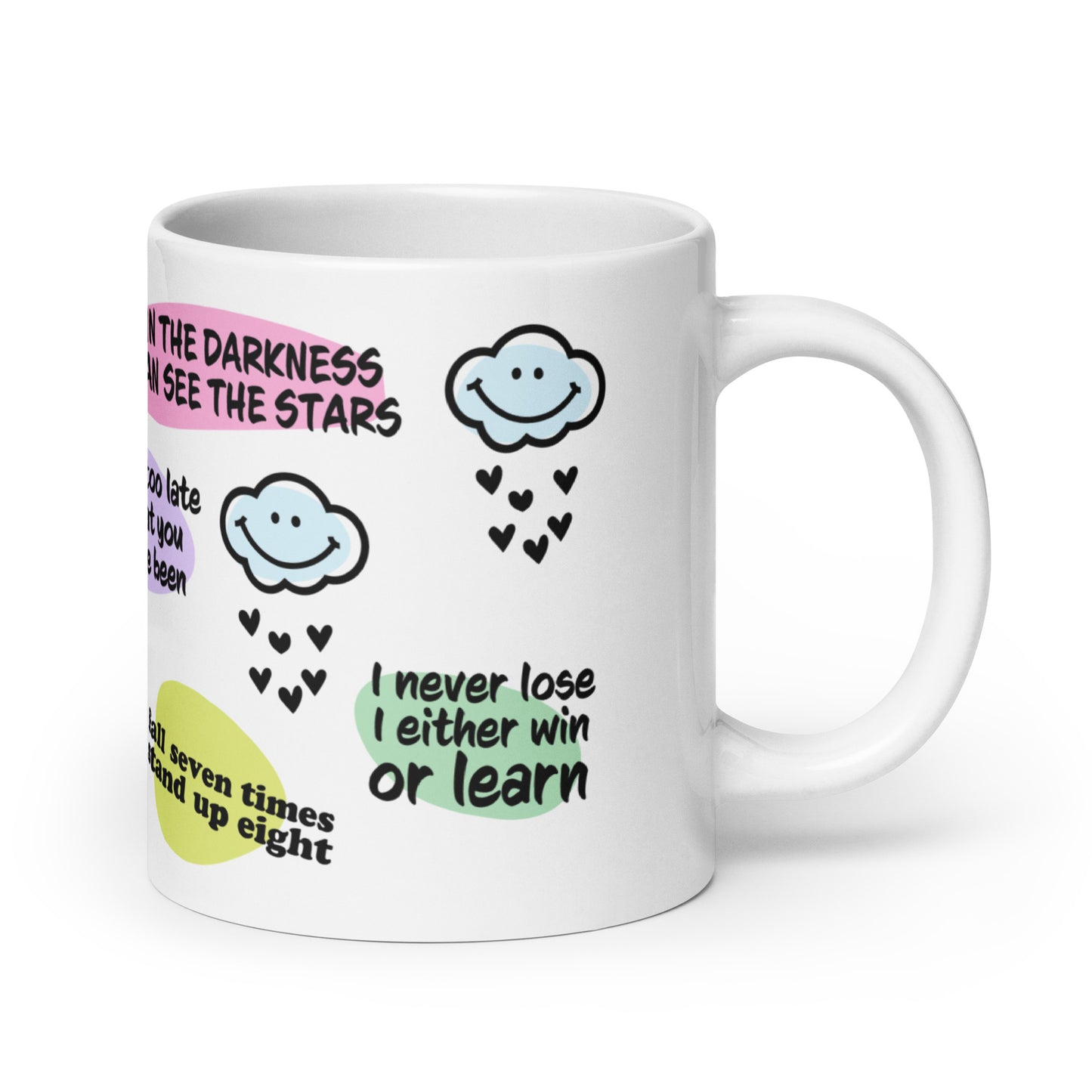 Never Give Up Self Care Awareness Ceramic Coffee Mug