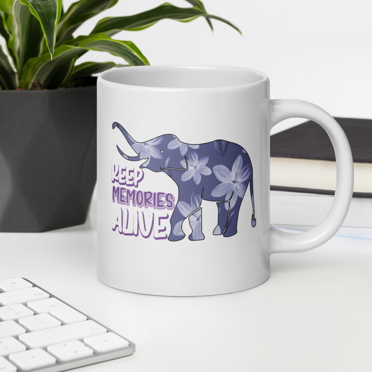 Keep Memories Alive Alzheimer's Awareness Ceramic Coffee Mug