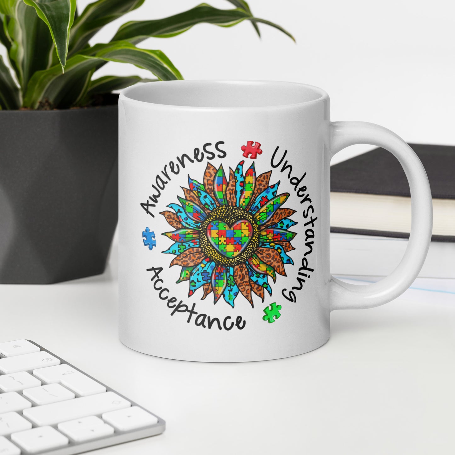 Autism Awareness Understanding Acceptance Ceramic Coffee Mug
