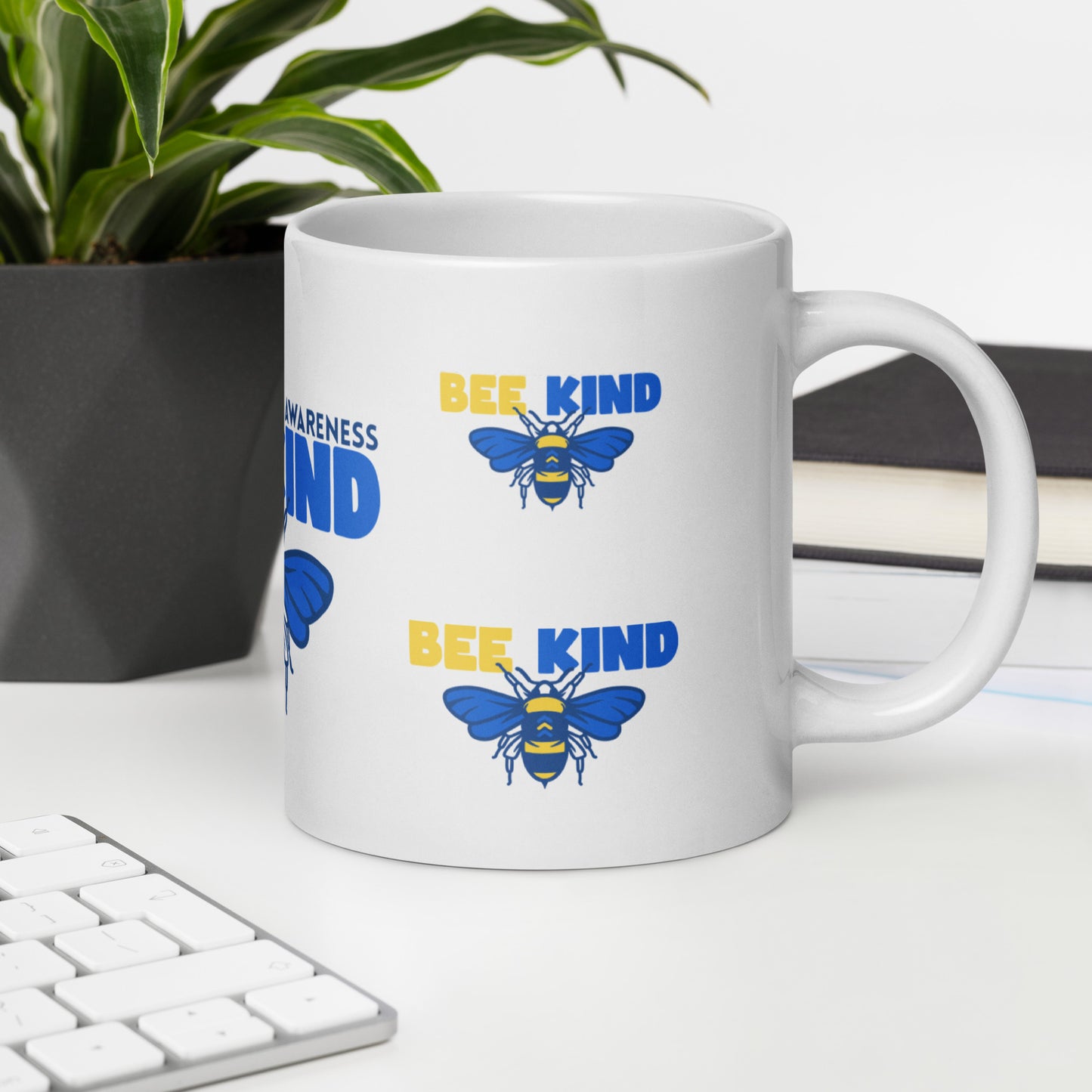 Down Syndrome Awareness Bee Kind Ceramic Coffee Mug
