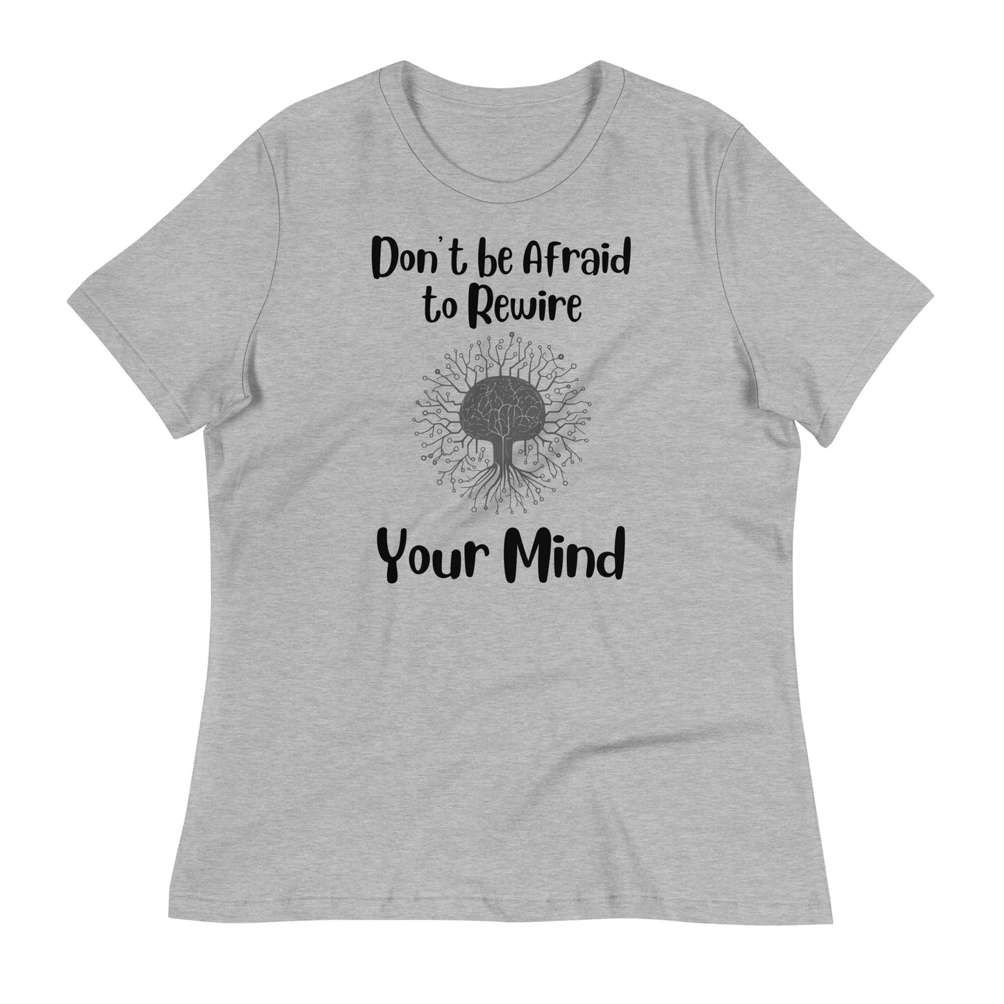 Don't Be Afraid to Rewire Your Mind Bella Canvas Relaxed Women's T-Shirt