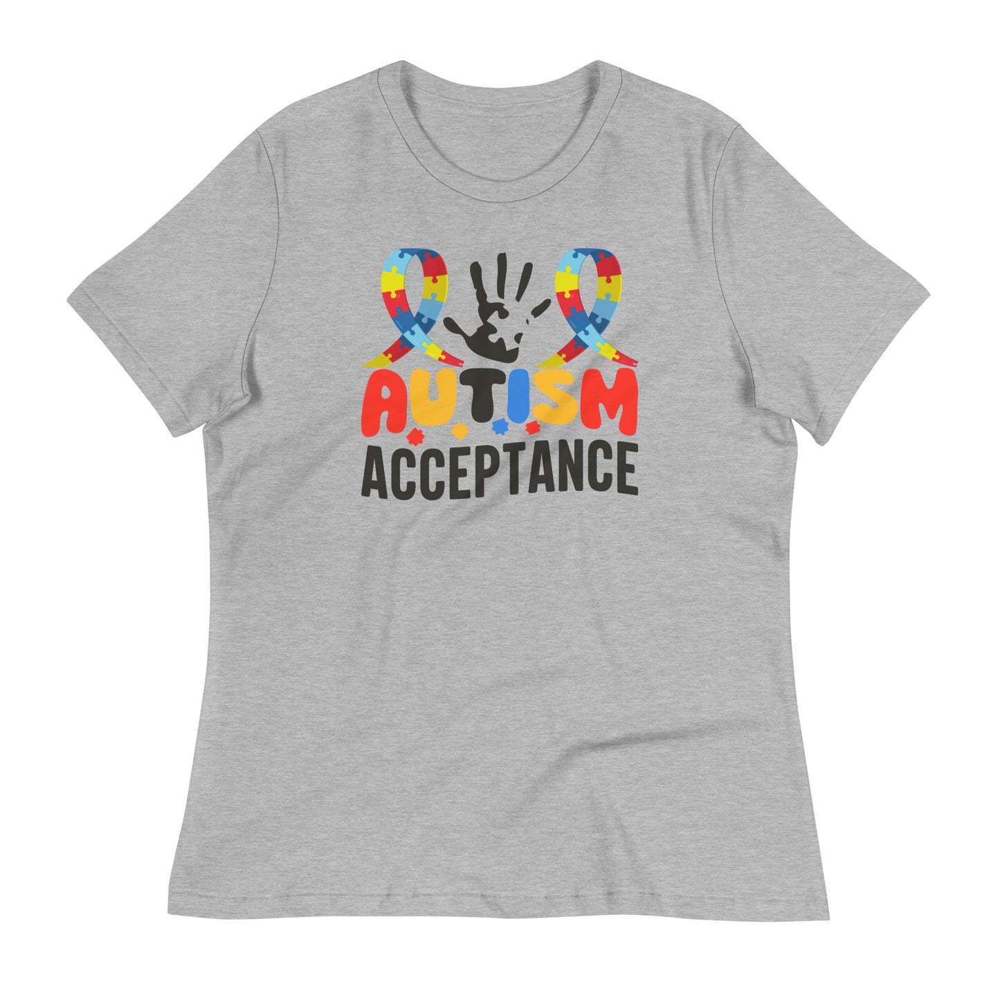 Autism Acceptance Bella Canvas Relaxed Women's T-Shirt