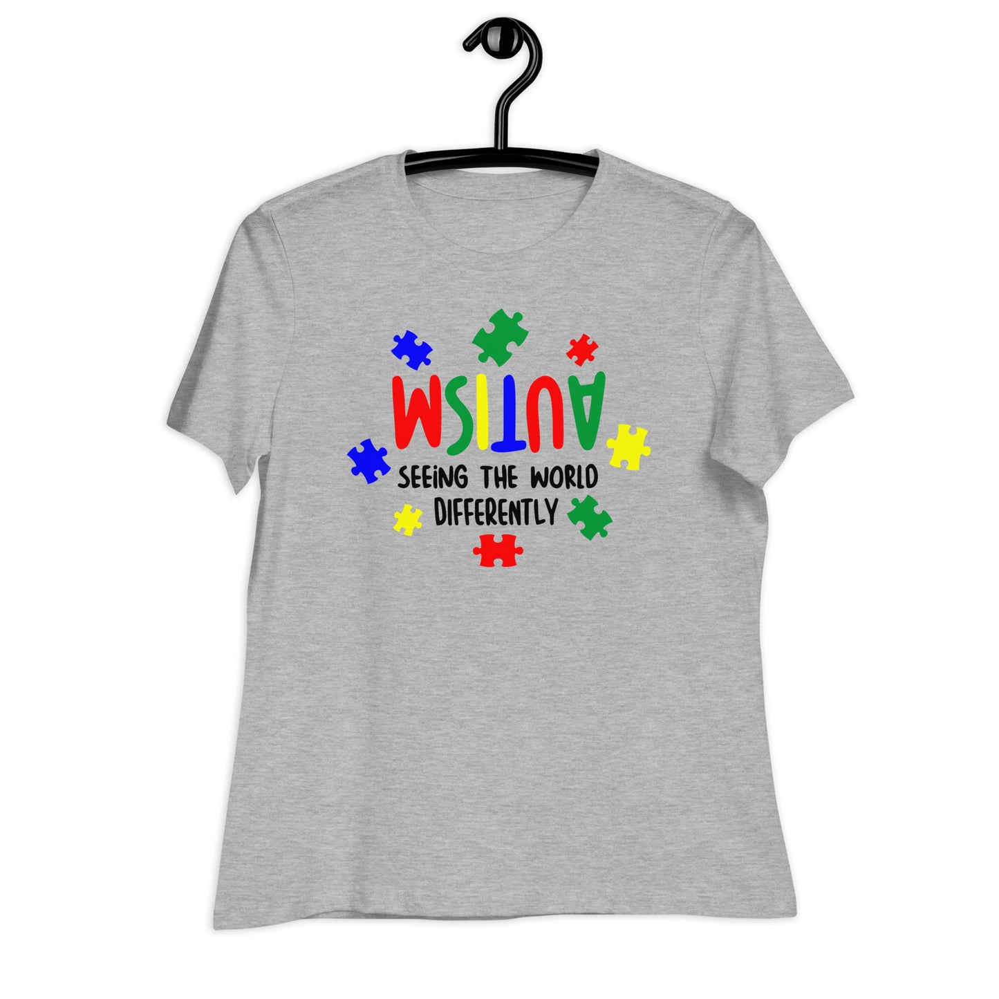 Autism, Seeing the World Differently Bella Canvas Relaxed Women's T-Shirt