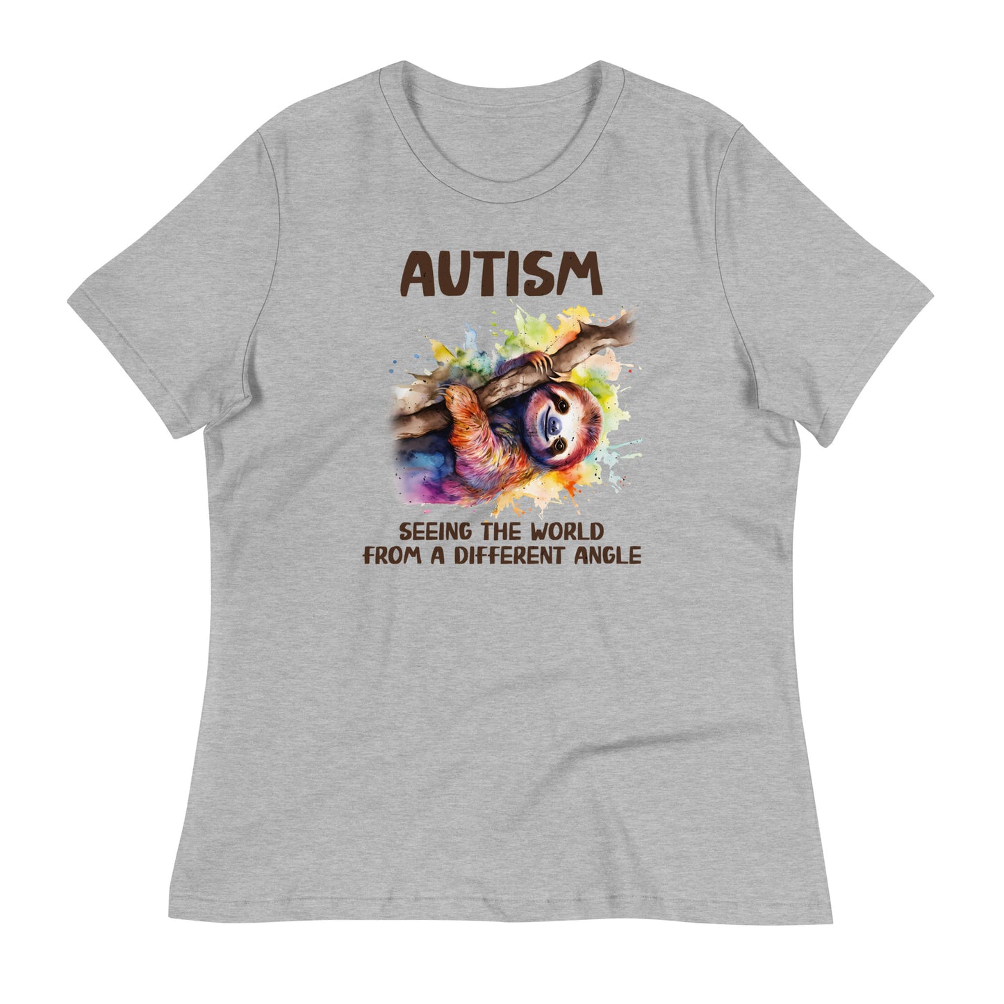 Autism, Seeing the World From a Different Angle Bella Canvas Relaxed Women's T-Shirt