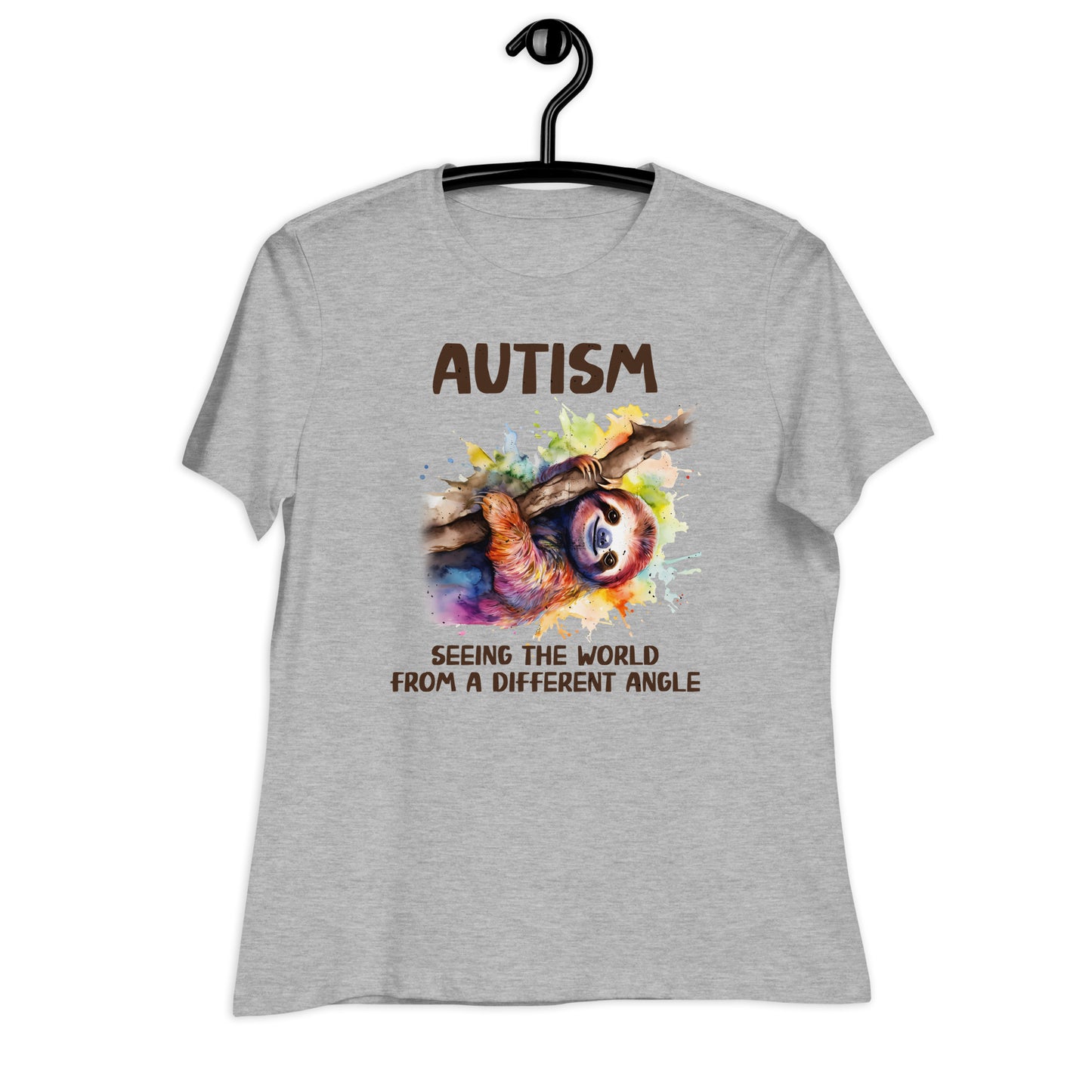 Autism, Seeing the World From a Different Angle Bella Canvas Relaxed Women's T-Shirt