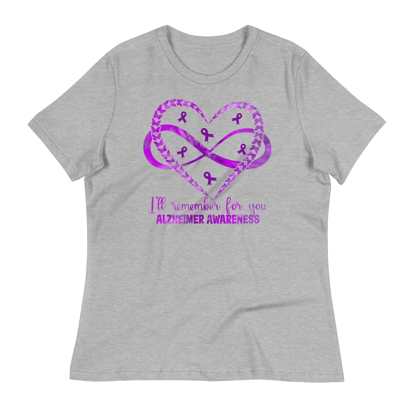 I'll Remember For You Alzheimer's Awareness Bella Canvas Relaxed Women's T-Shirt