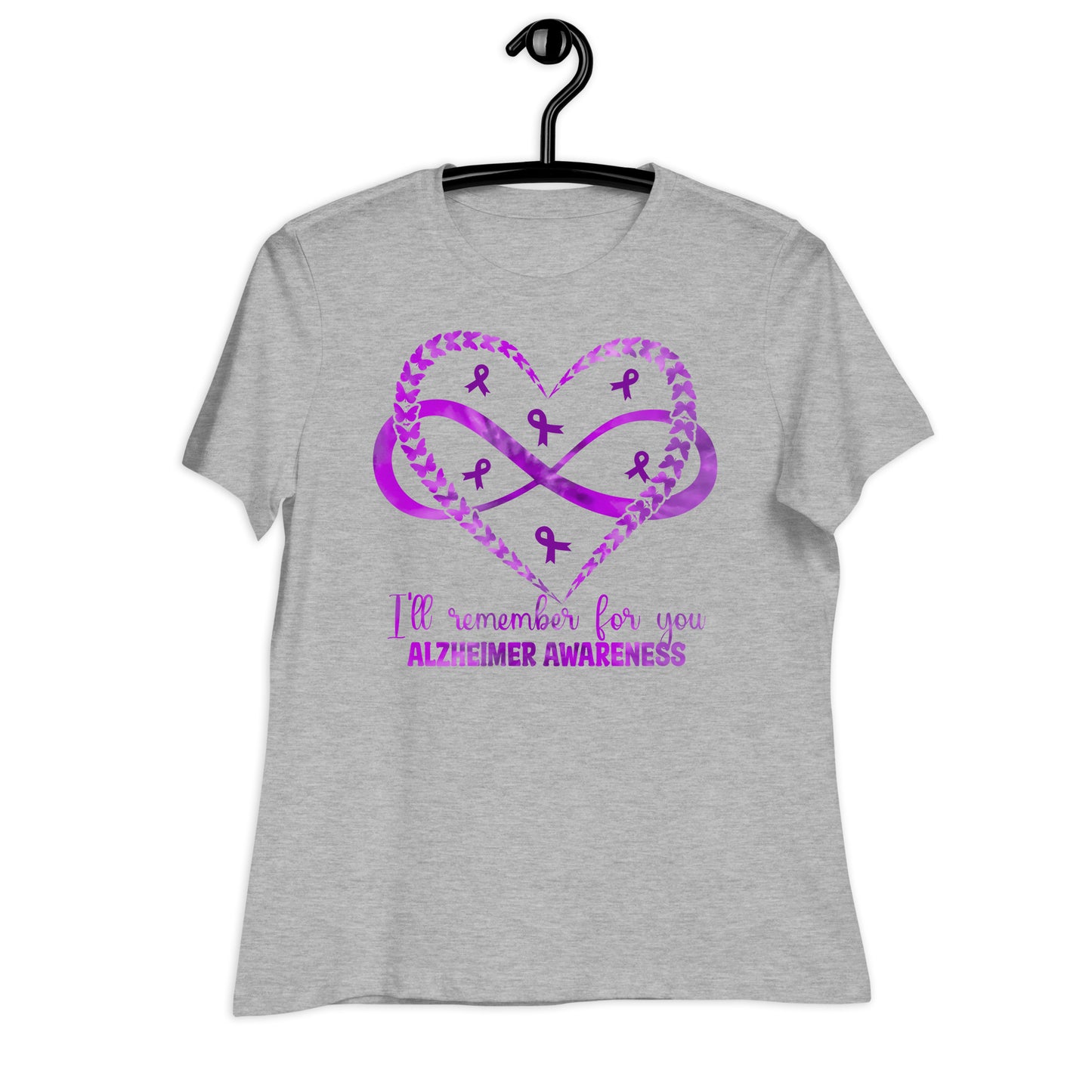 I'll Remember For You Alzheimer's Awareness Bella Canvas Relaxed Women's T-Shirt