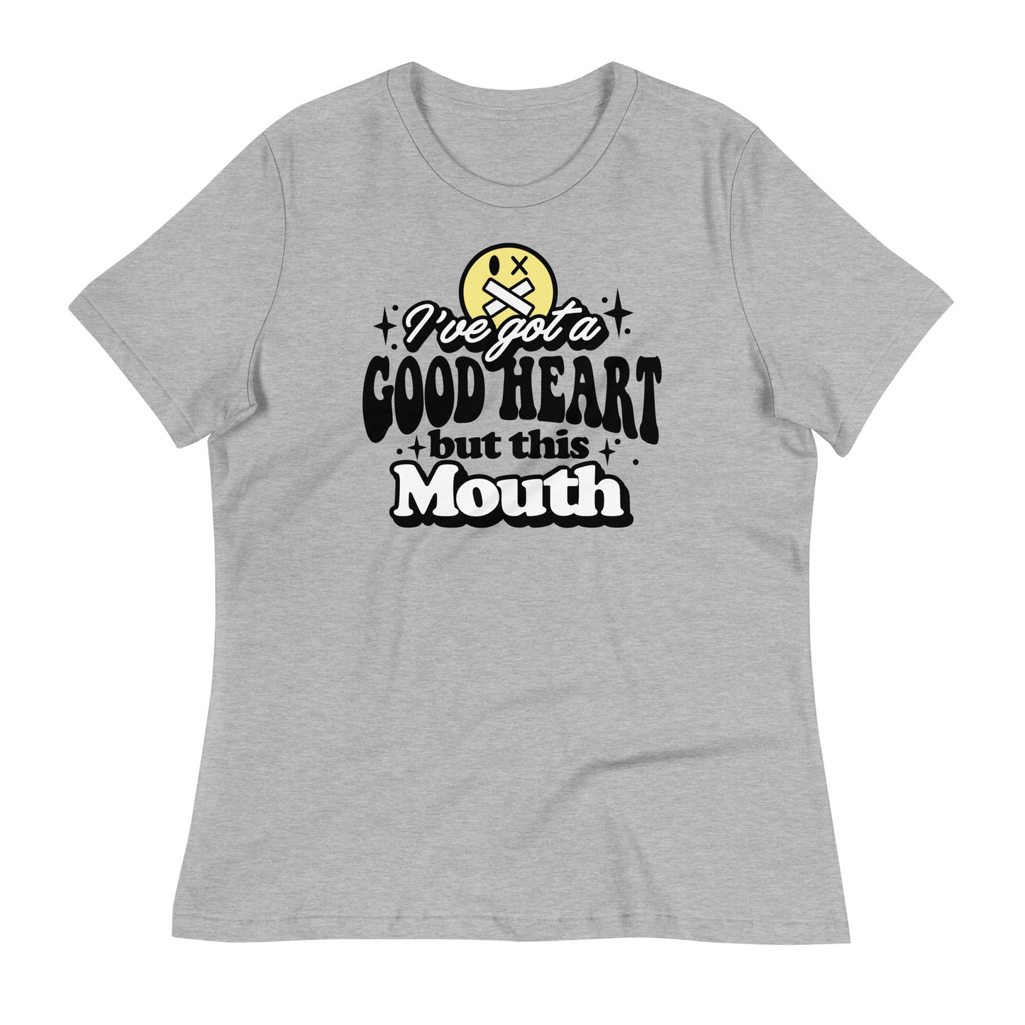 I've Got a Good Heart but This Mouth Bella Canvas Relaxed Women's T-Shirt