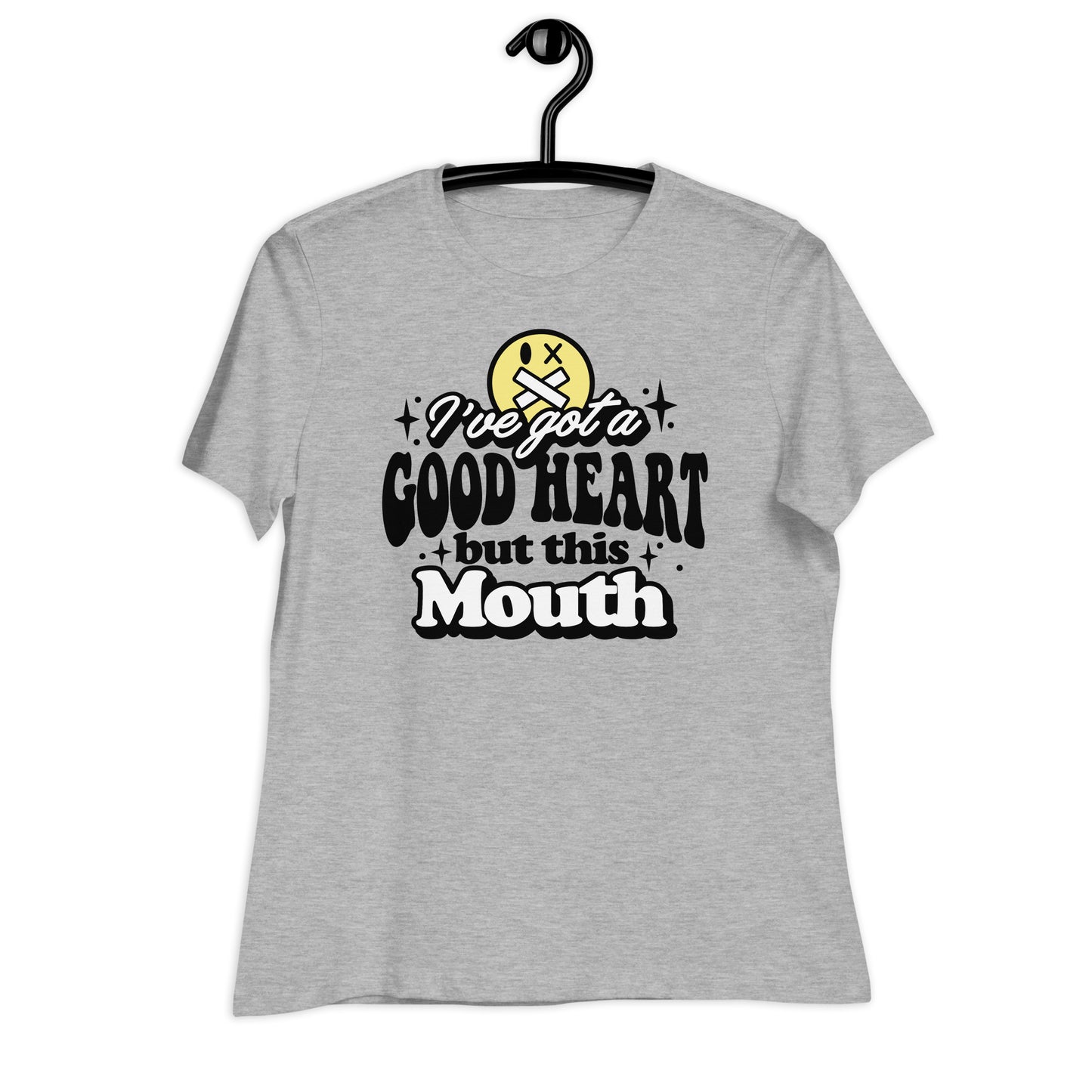 I've Got a Good Heart but This Mouth Bella Canvas Relaxed Women's T-Shirt