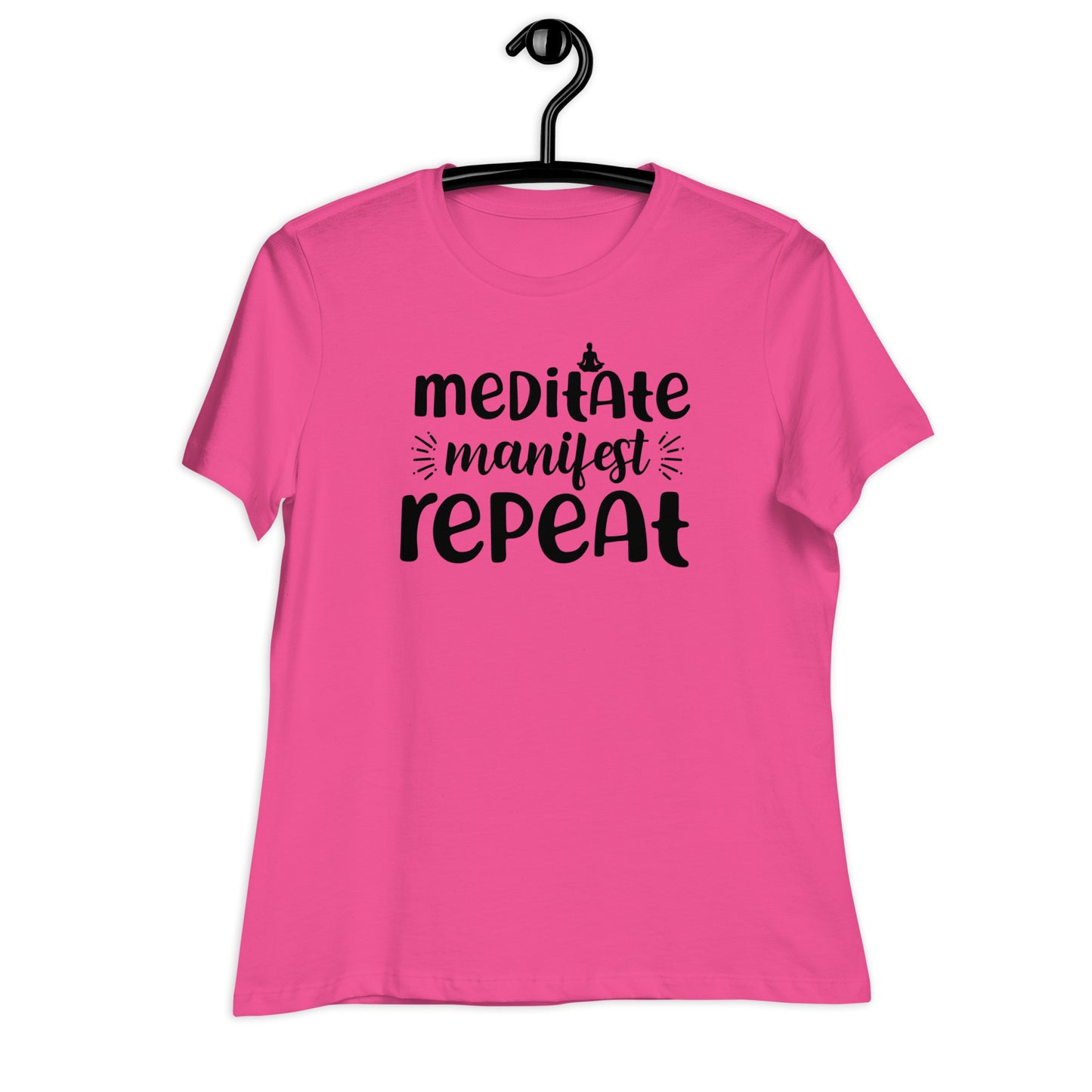 Meditate Manifest Repeat Bella Canvas Relaxed Women's T-Shirt