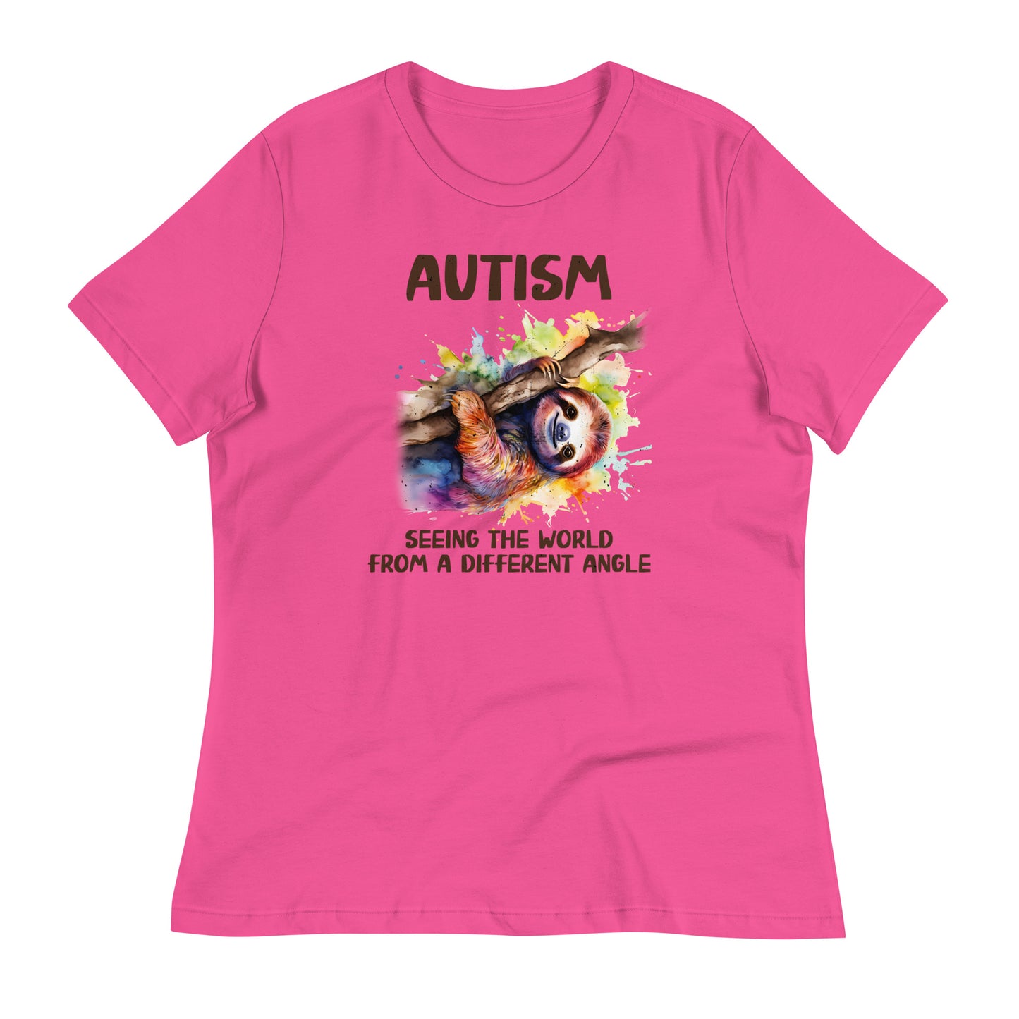 Autism, Seeing the World From a Different Angle Bella Canvas Relaxed Women's T-Shirt