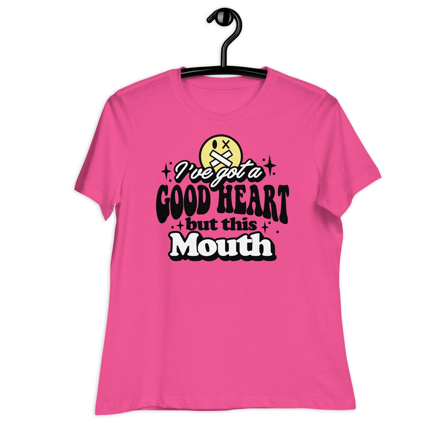 I've Got a Good Heart but This Mouth Bella Canvas Relaxed Women's T-Shirt