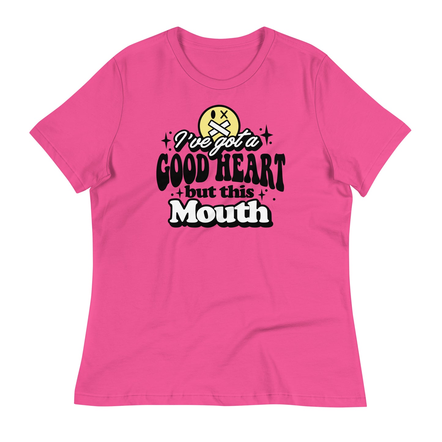 I've Got a Good Heart but This Mouth Bella Canvas Relaxed Women's T-Shirt