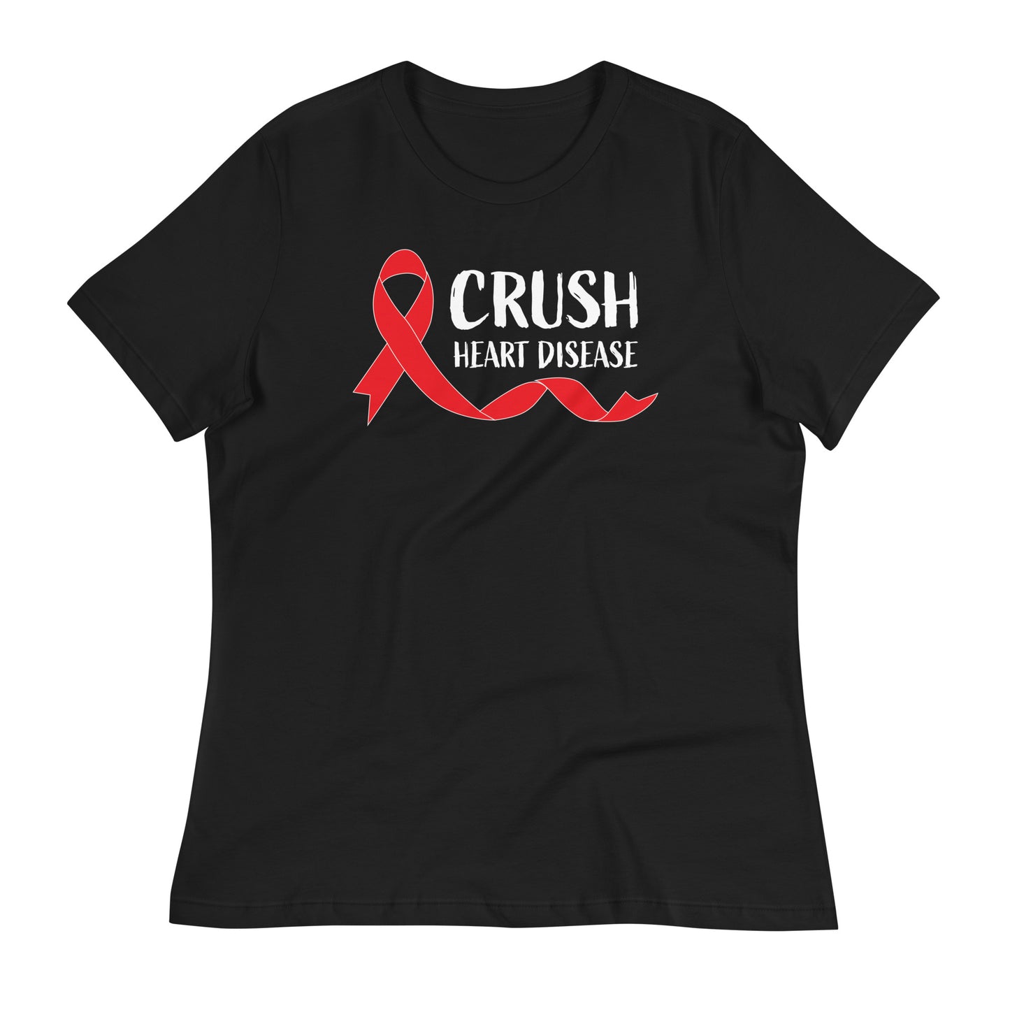 Crush Heart Disease Awareness Bella Canvas Relaxed Women's T-Shirt
