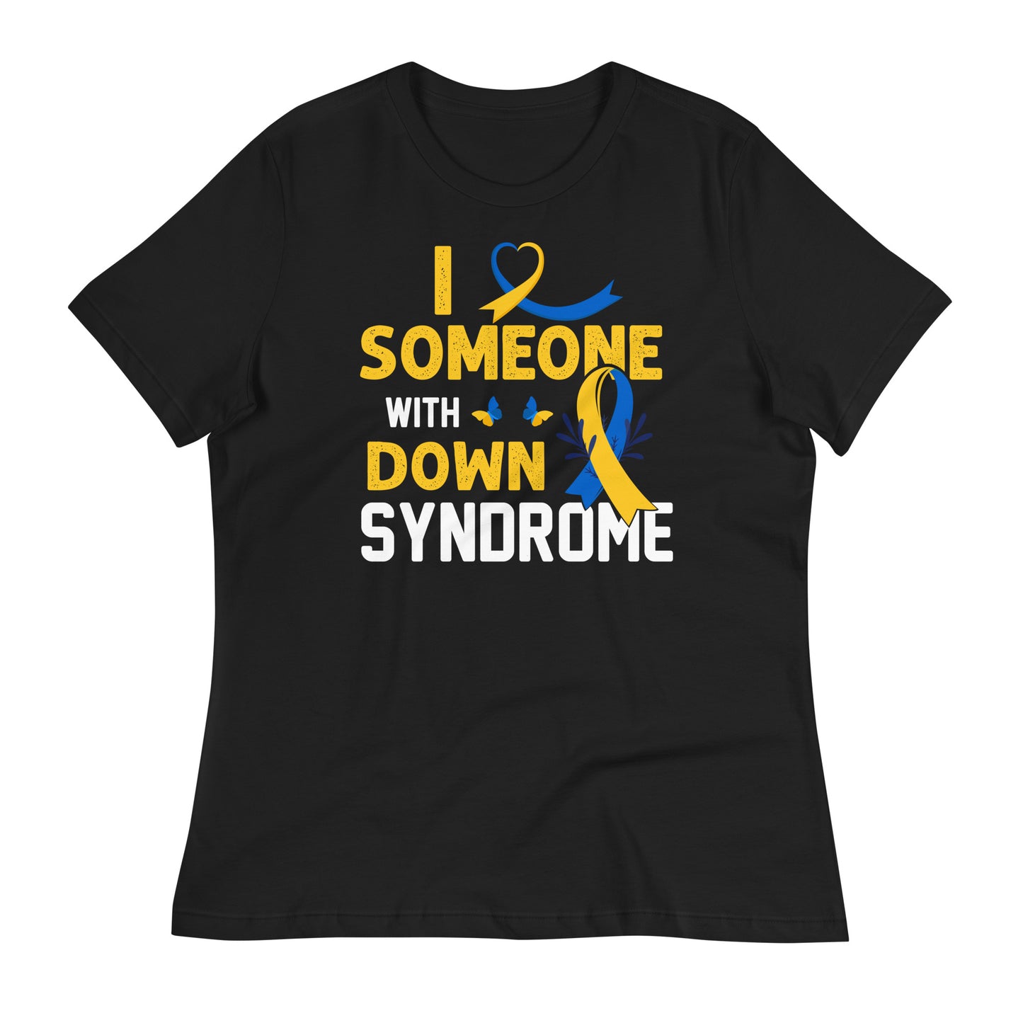 I Love Someone with Down Syndrome Bella Canvas Relaxed Women's T-Shirt