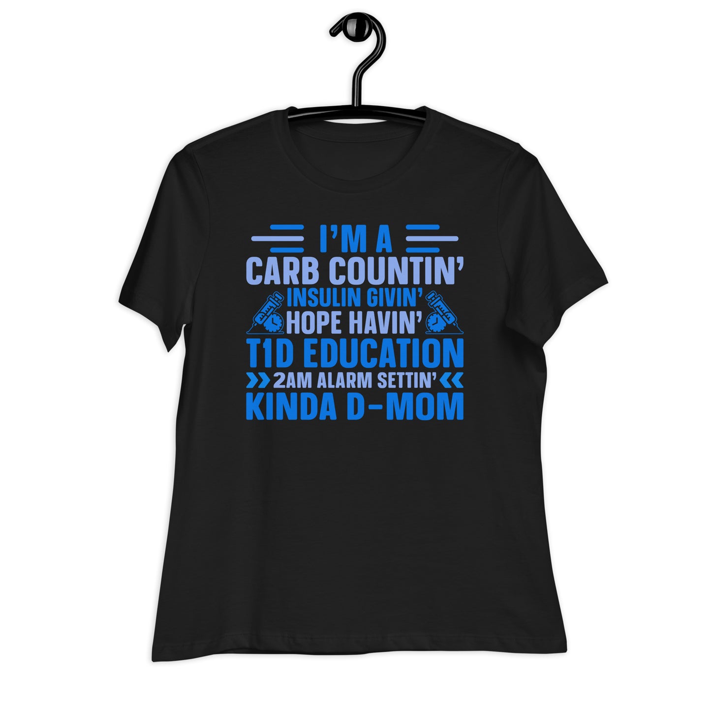 Diabetes Awareness Mom Bella Canvas Relaxed Women's T-Shirt's