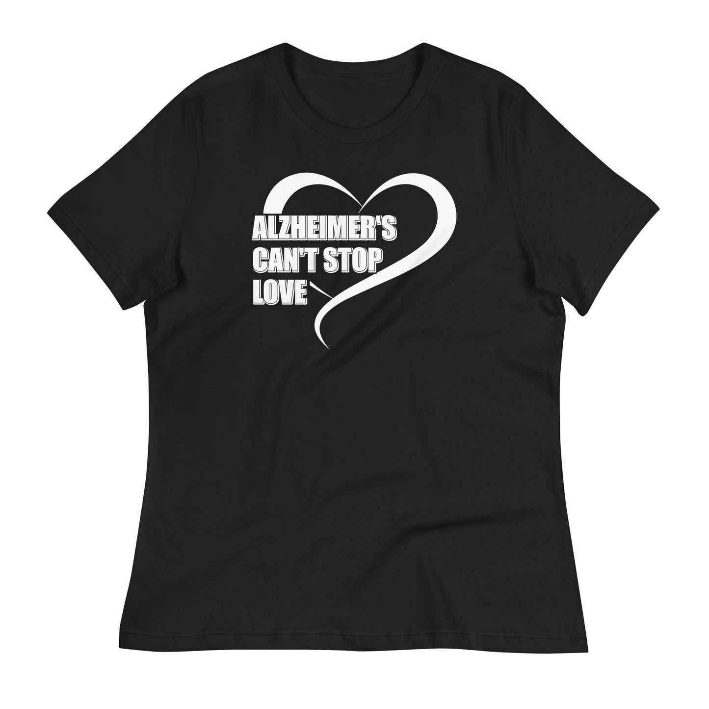 Alzheimer's Can't Stop Love Bella Canvas Relaxed Women's T-Shirt