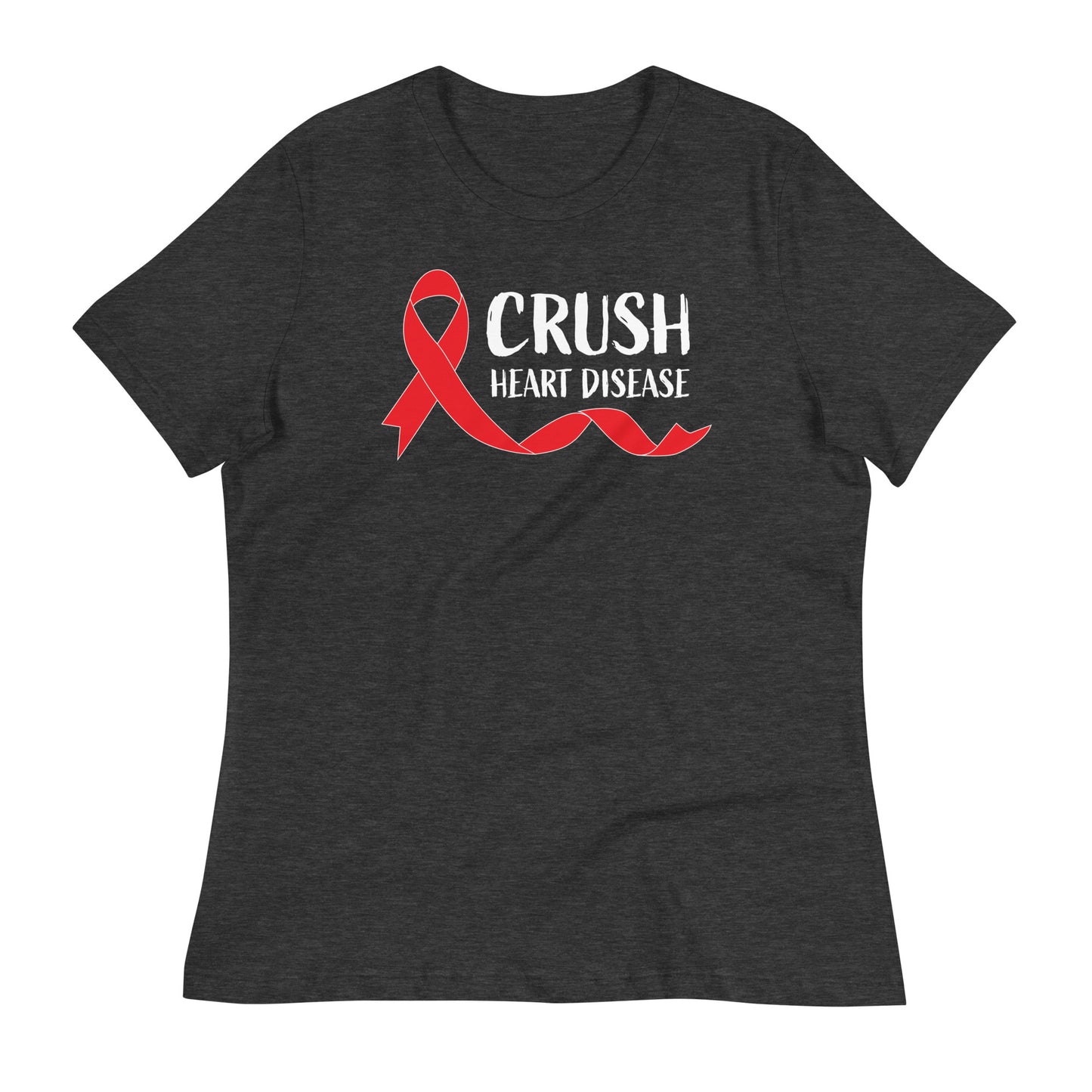 Crush Heart Disease Awareness Bella Canvas Relaxed Women's T-Shirt