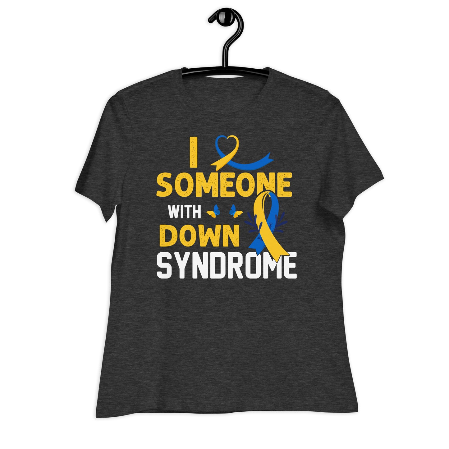 I Love Someone with Down Syndrome Bella Canvas Relaxed Women's T-Shirt