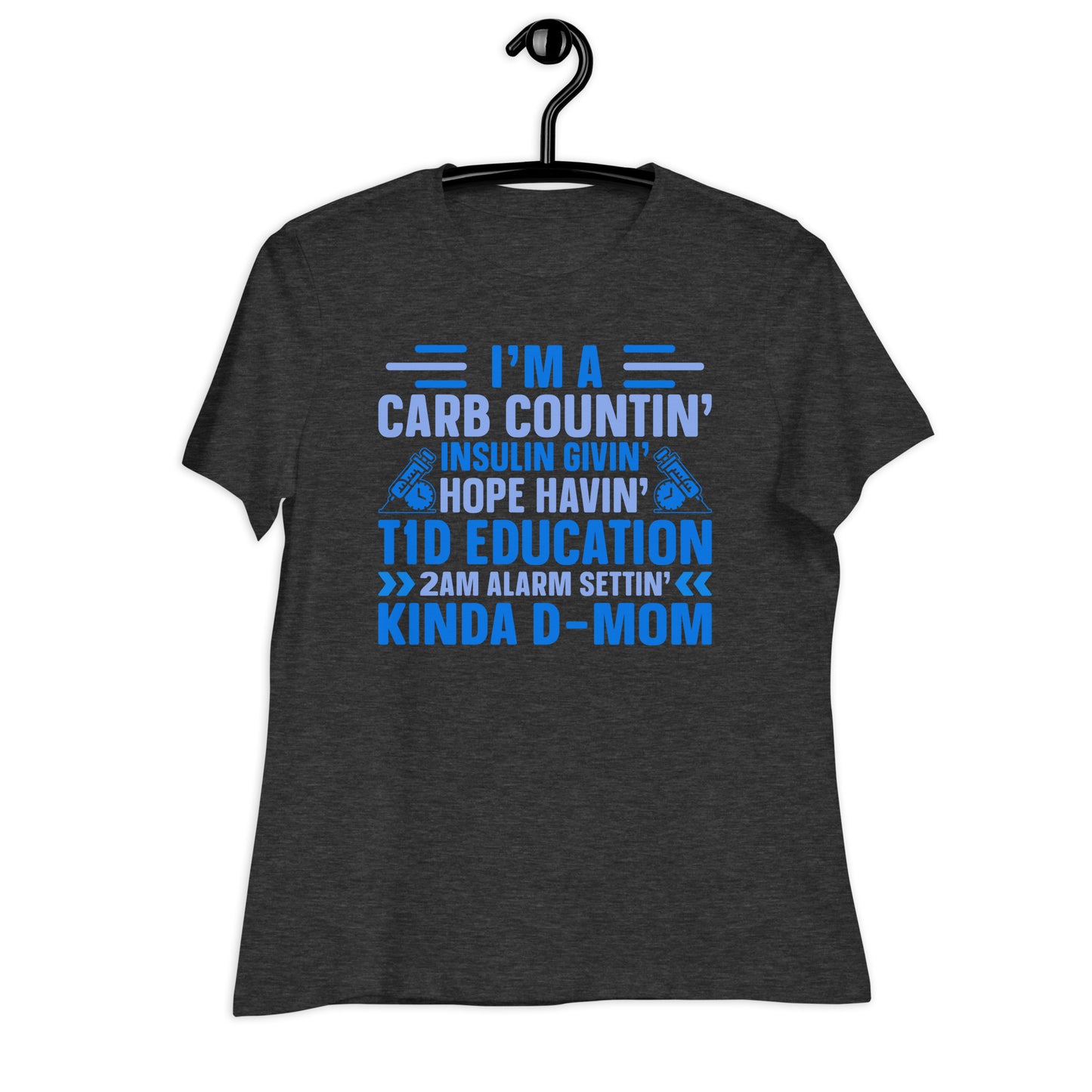 Diabetes Awareness Mom Bella Canvas Relaxed Women's T-Shirt's