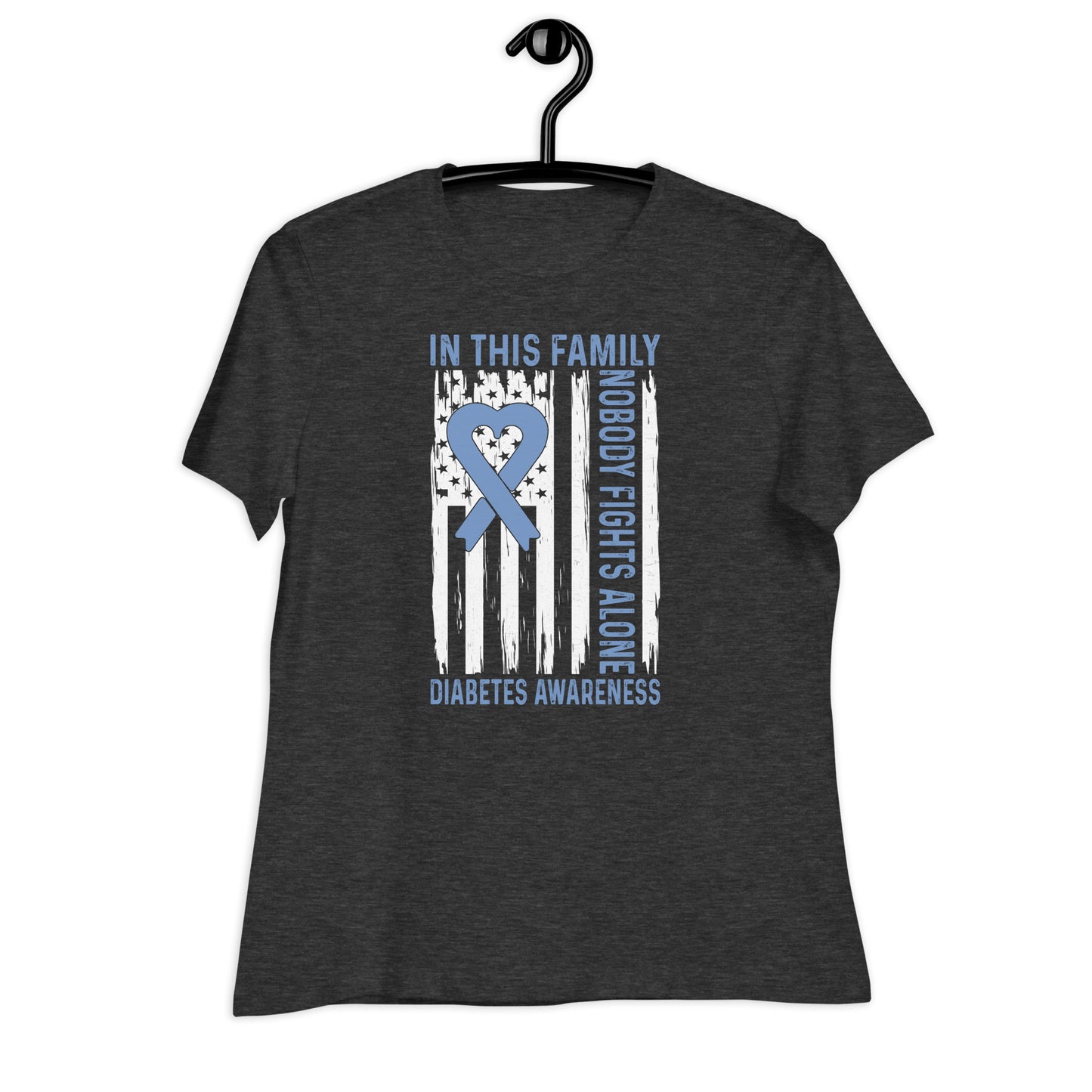 In This Family Nobody Fights Alone Bella Canvas Relaxed Women's T-Shirt's