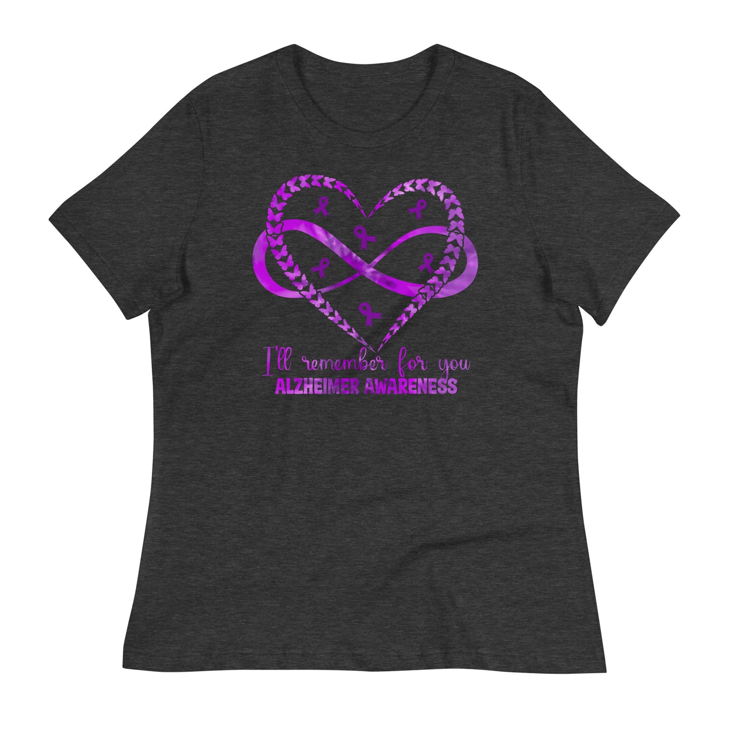 I'll Remember For You Alzheimer's Awareness Bella Canvas Relaxed Women's T-Shirt