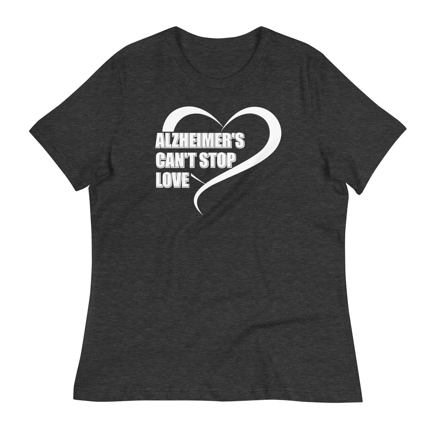 Alzheimer's Can't Stop Love Bella Canvas Relaxed Women's T-Shirt