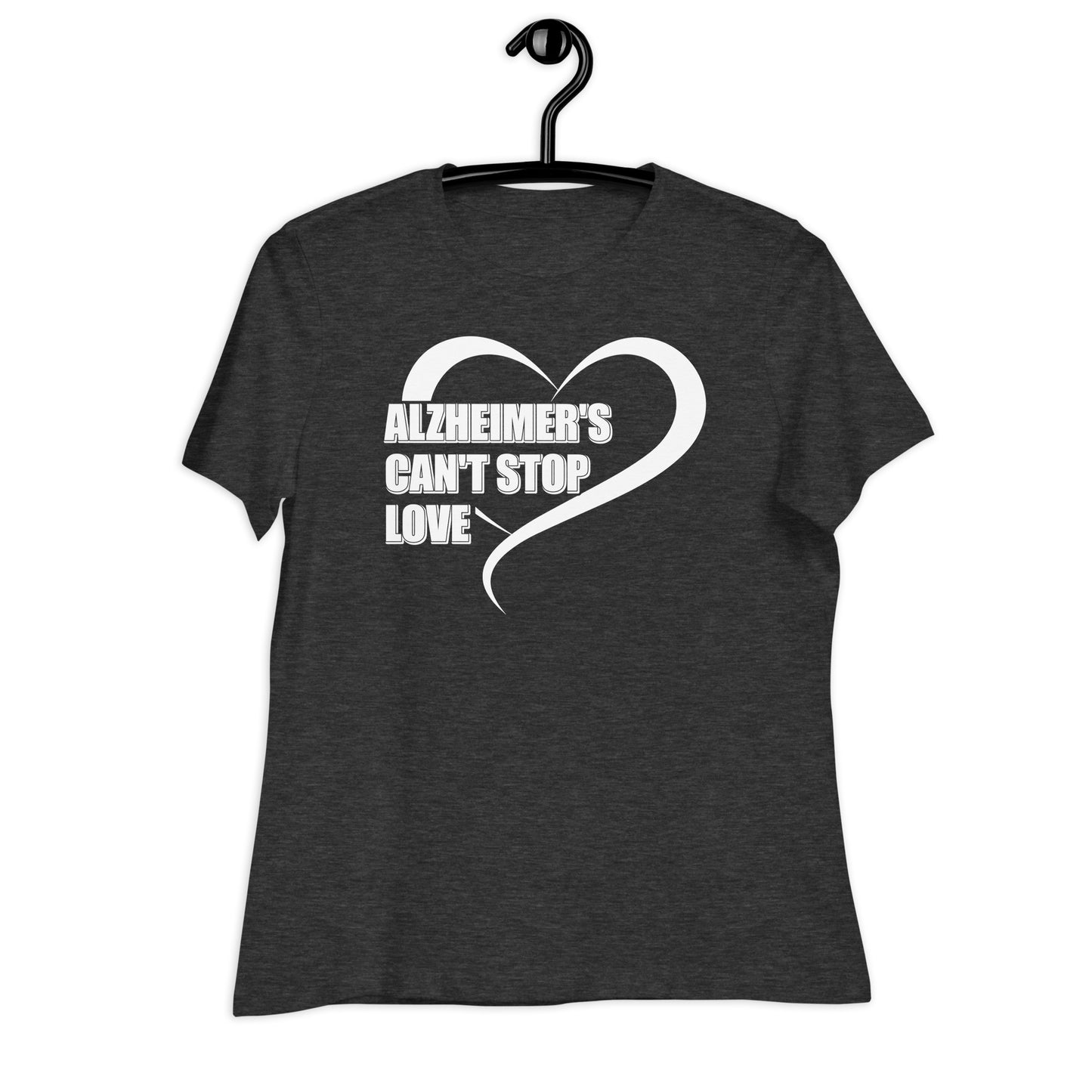 Alzheimer's Can't Stop Love Bella Canvas Relaxed Women's T-Shirt