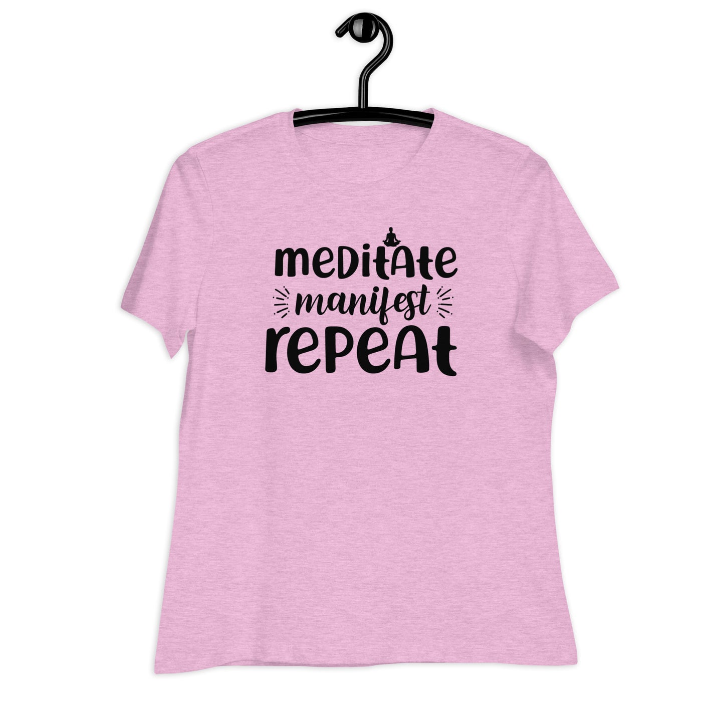 Meditate Manifest Repeat Bella Canvas Relaxed Women's T-Shirt