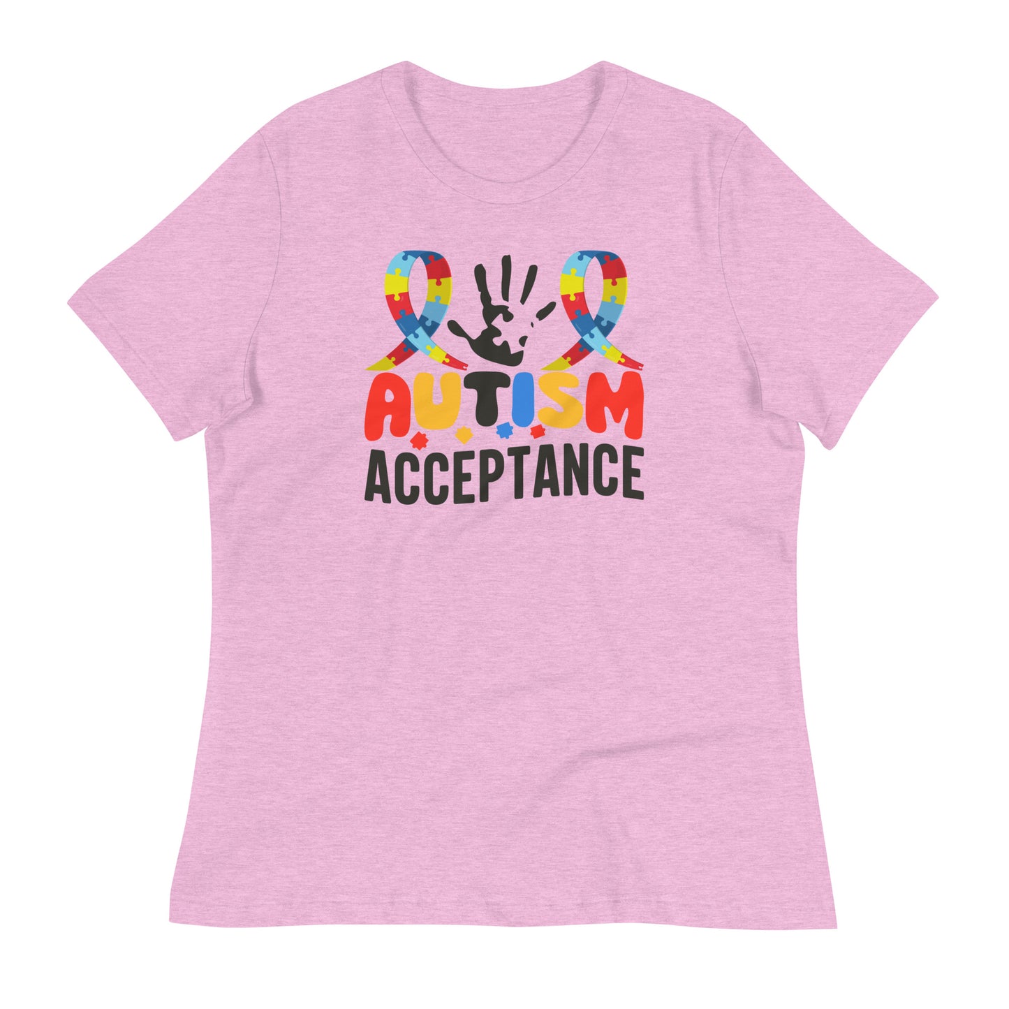 Autism Acceptance Bella Canvas Relaxed Women's T-Shirt