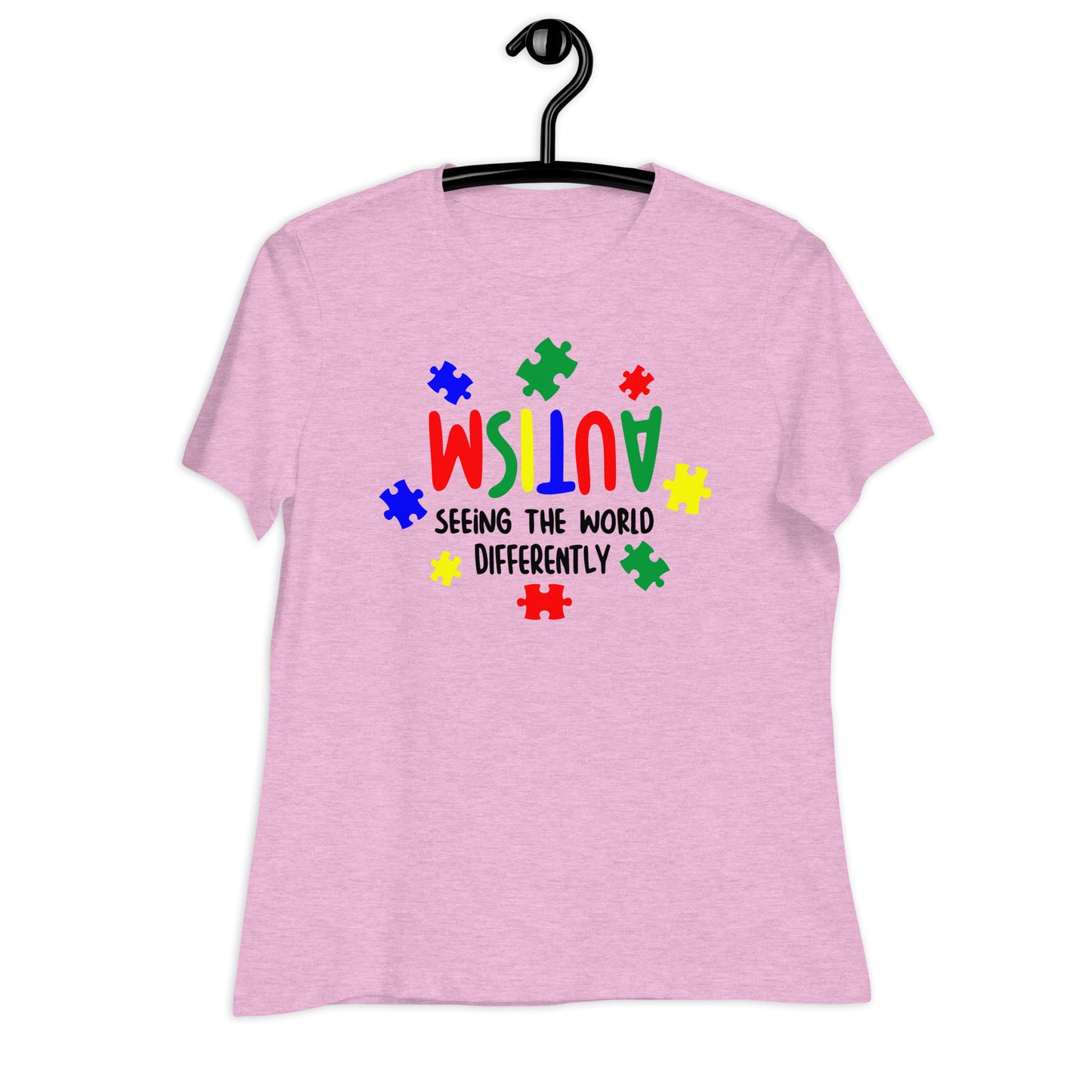 Autism, Seeing the World Differently Bella Canvas Relaxed Women's T-Shirt