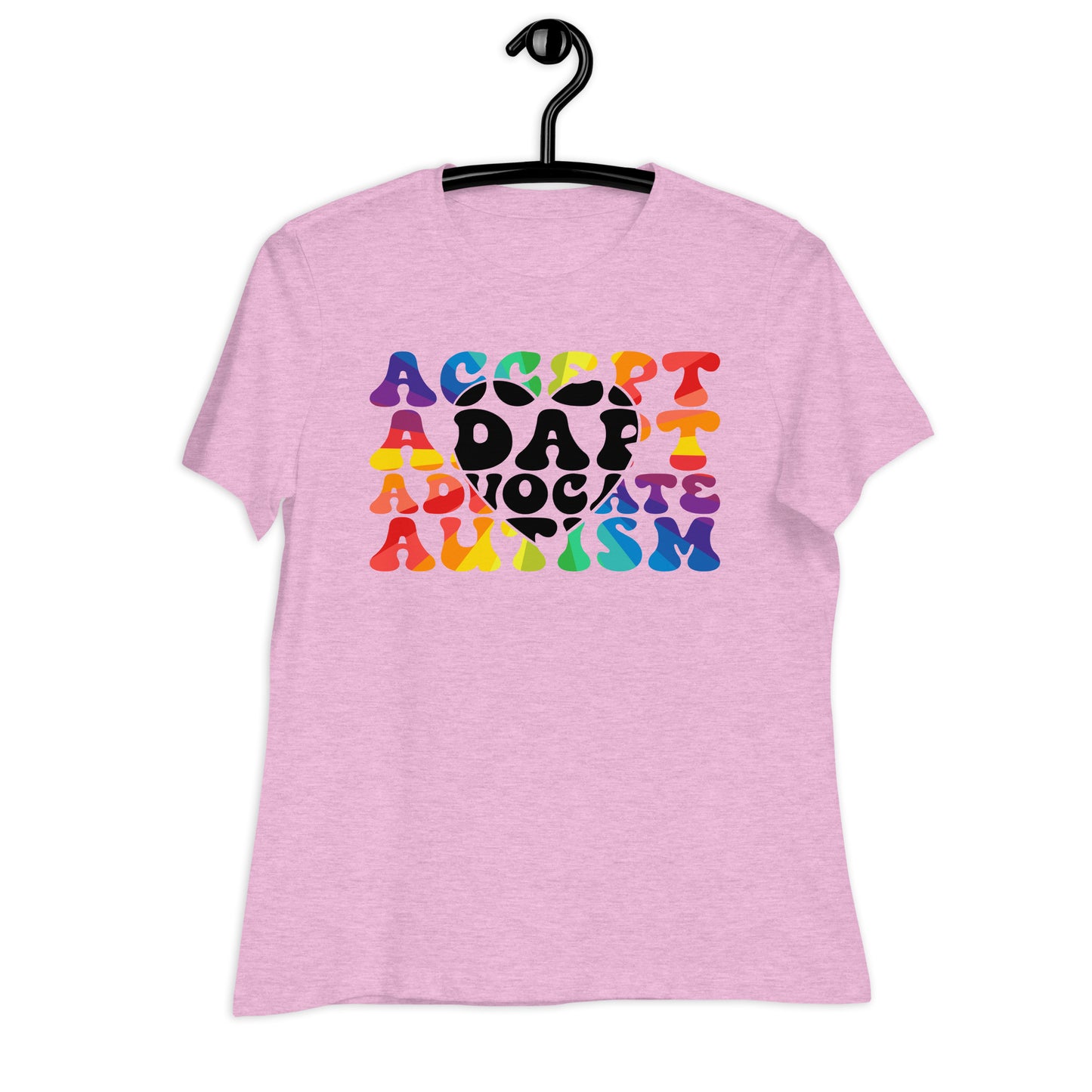 Accept Adapt Advocate Autism Bella Canvas Relaxed Women's T-Shirt