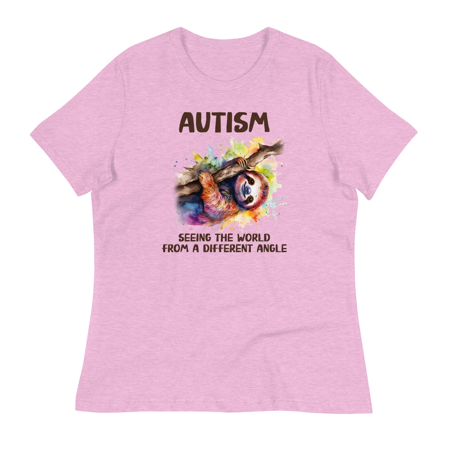 Autism, Seeing the World From a Different Angle Bella Canvas Relaxed Women's T-Shirt