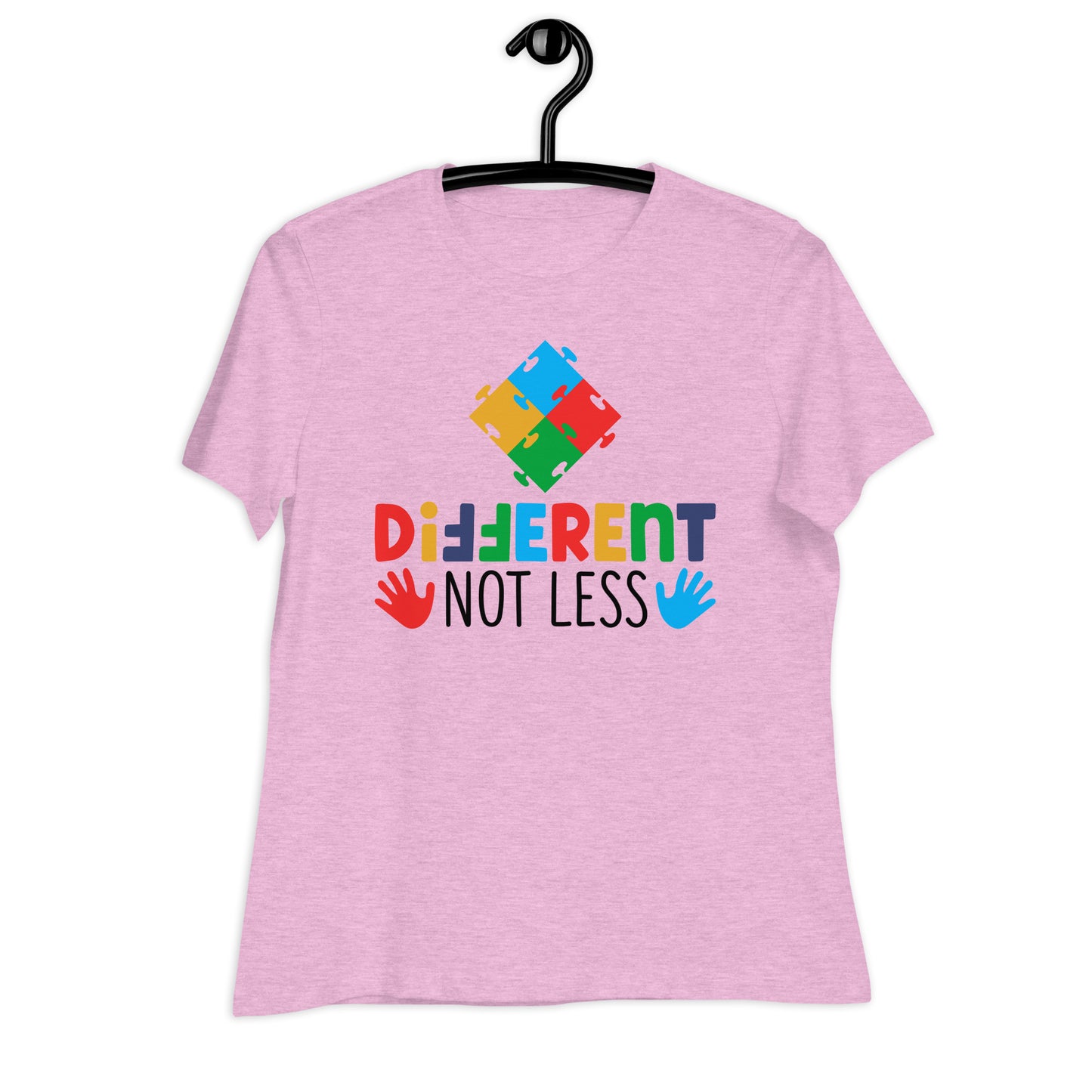Different Not Less Autism Acceptance Bella Canvas Relaxed Women's T-Shirt