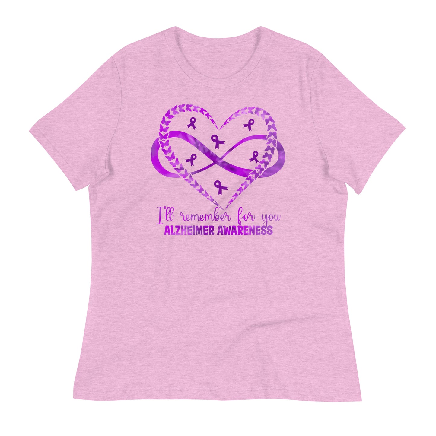 I'll Remember For You Alzheimer's Awareness Bella Canvas Relaxed Women's T-Shirt