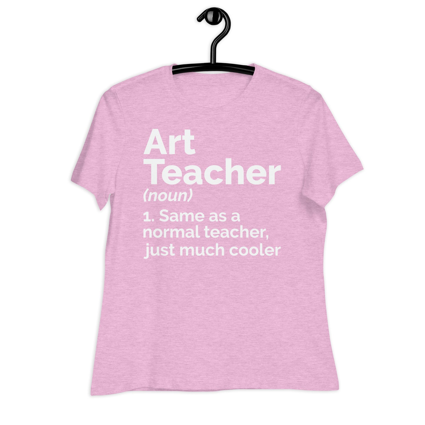 Art Teacher Funny Definition Bella Canvas Relaxed Women's T-Shirt