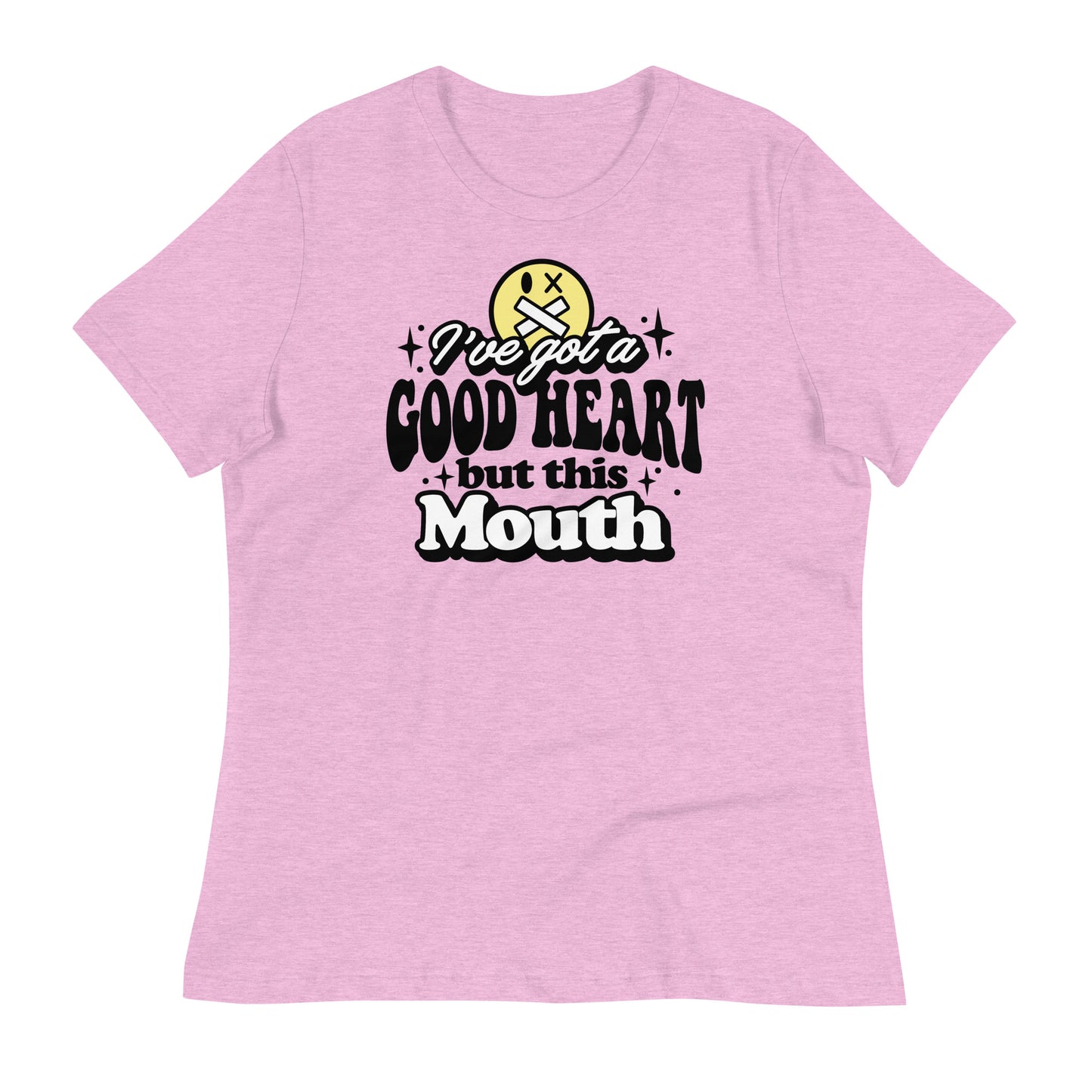 I've Got a Good Heart but This Mouth Bella Canvas Relaxed Women's T-Shirt